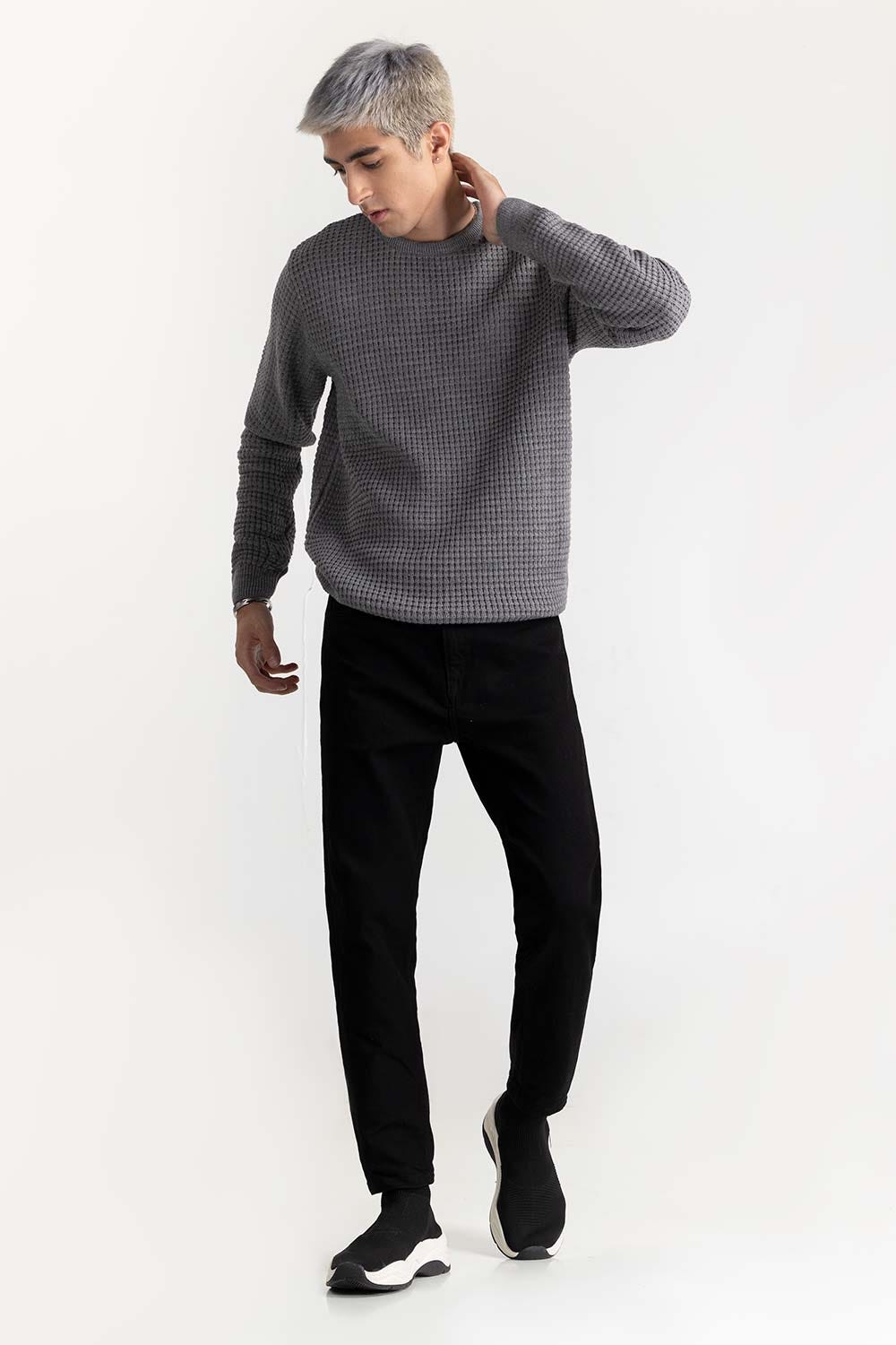 Textured Sweater 224-111-021 B