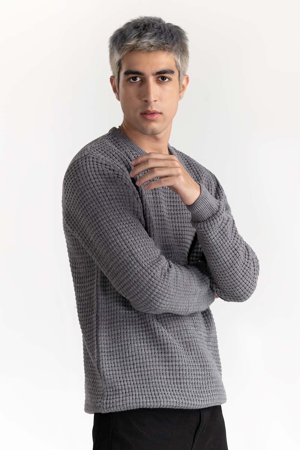 Textured Sweater 224-111-021 B