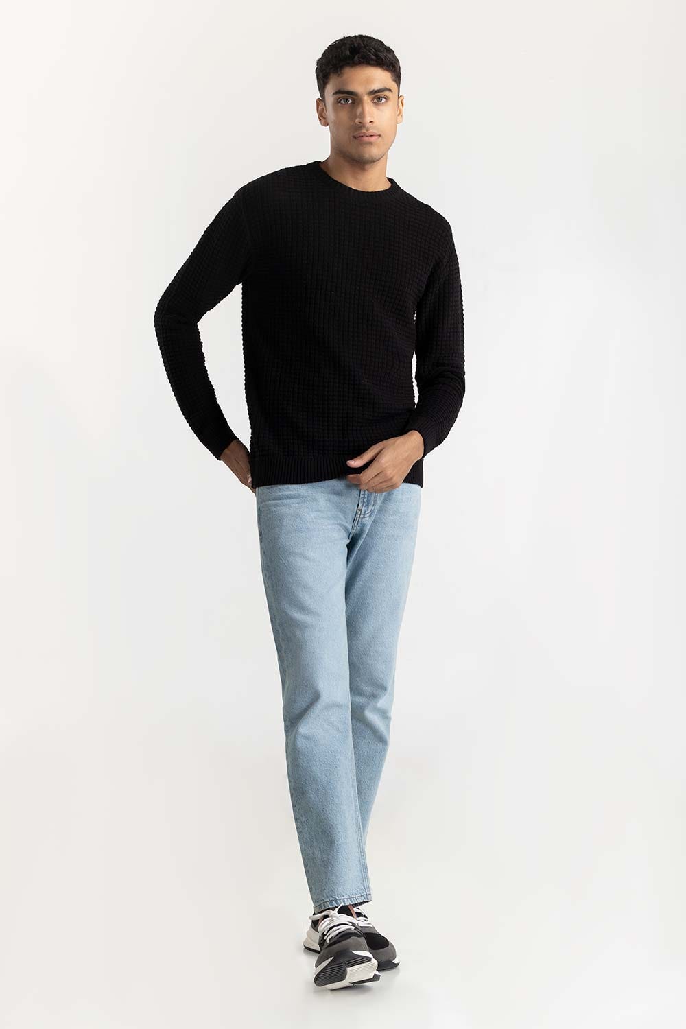 Textured Sweater 224-111-025 A