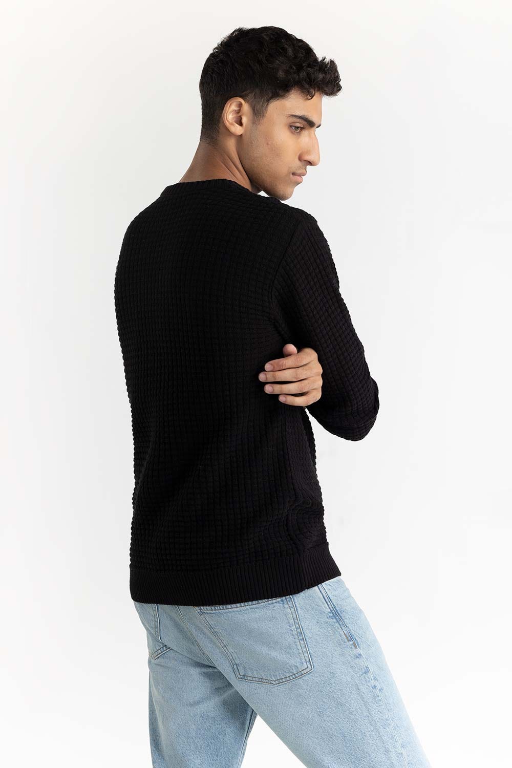 Textured Sweater 224-111-025 A