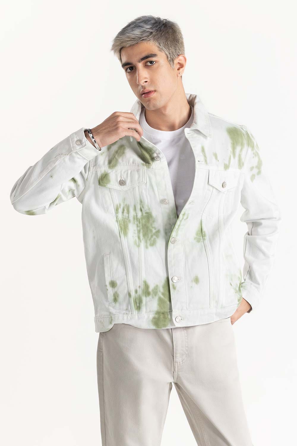 Tie Dye Denim Jacket 224-110-043