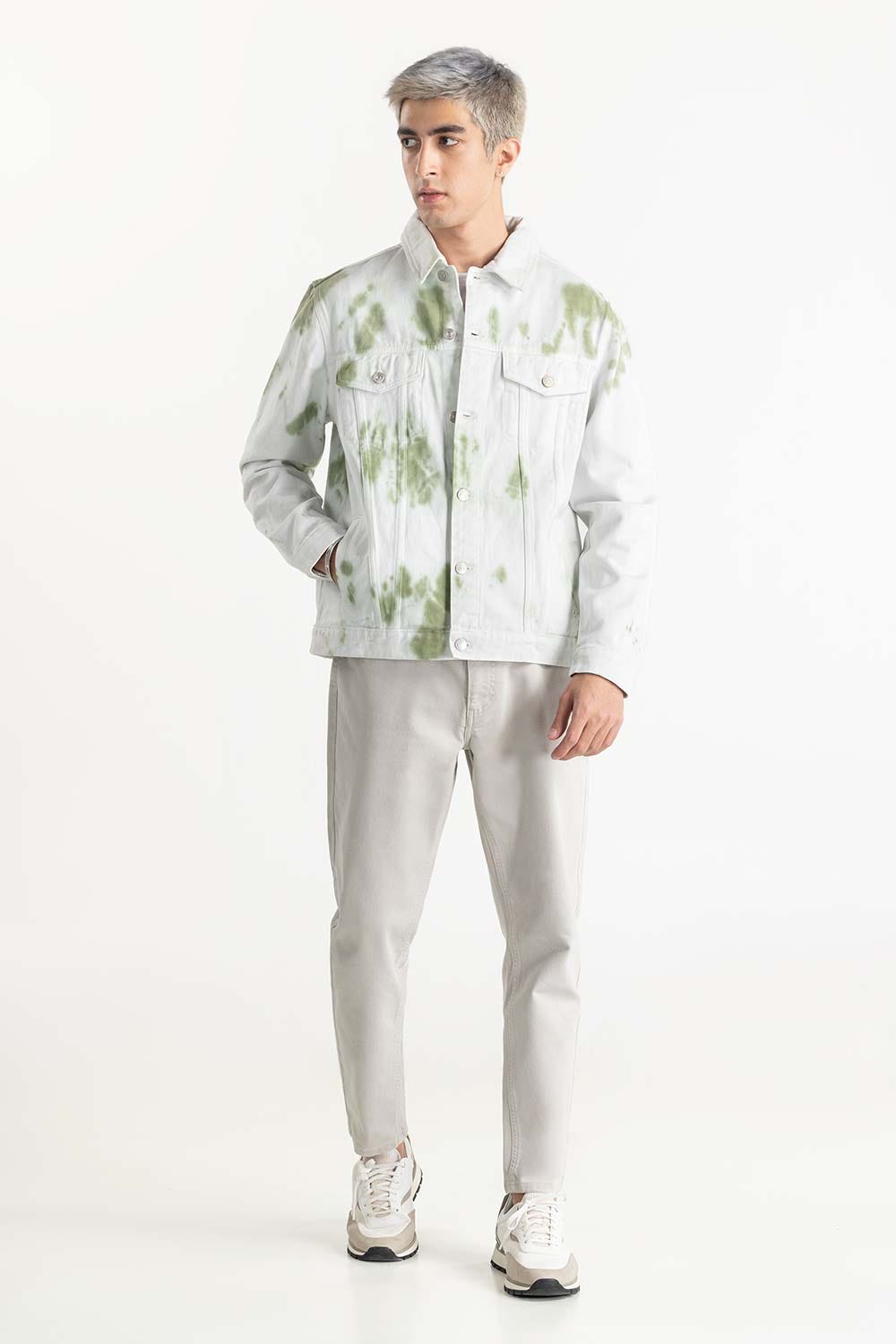 Tie Dye Denim Jacket 224-110-043