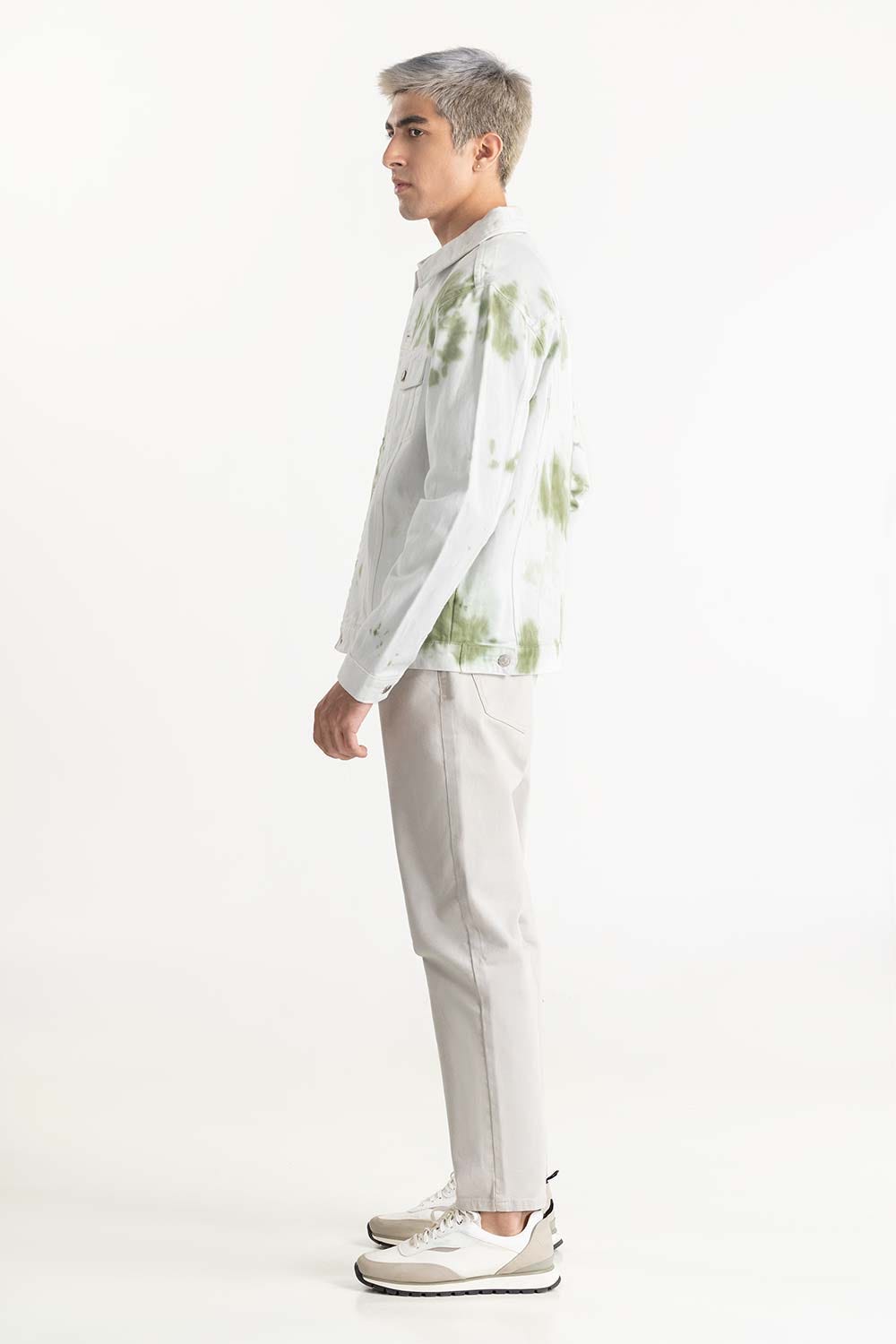 Tie Dye Denim Jacket 224-110-043