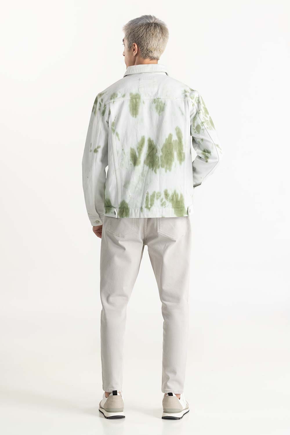 Tie Dye Denim Jacket 224-110-043