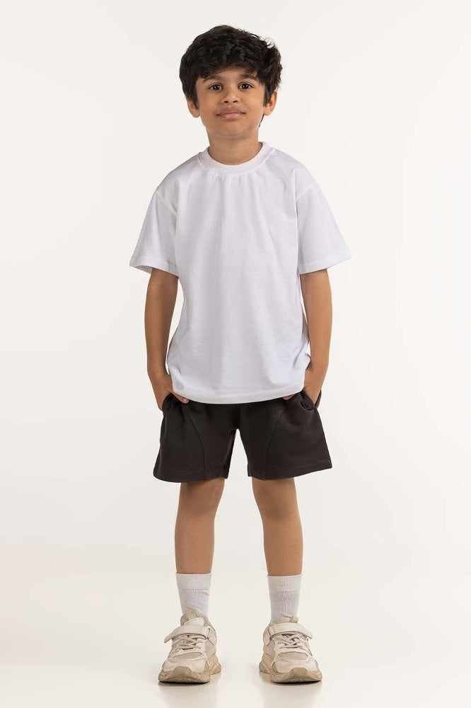 Toddler Boy Anthracite Basic Short TB-SHT-SS24-007