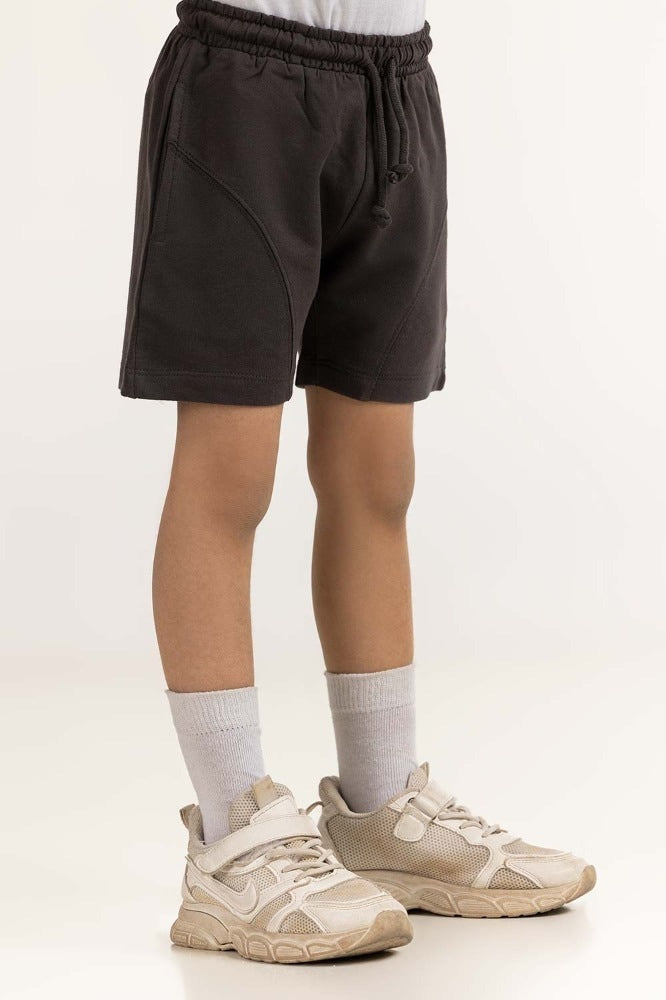 Toddler Boy Anthracite Basic Short TB-SHT-SS24-007