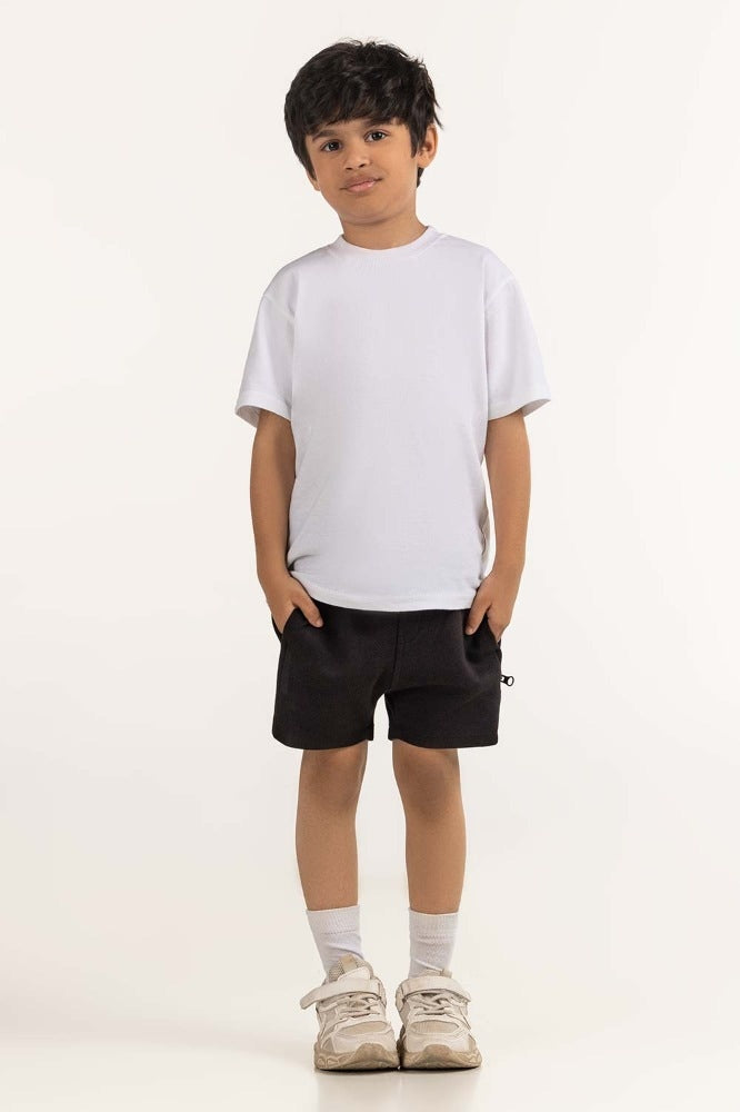 Toddler Boy Black Basic Short TB-SHT-SS24-004
