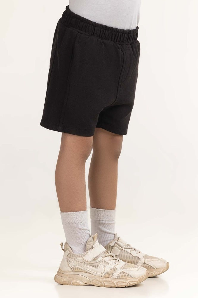 Toddler Boy Black Basic Short TB-SHT-SS24-004