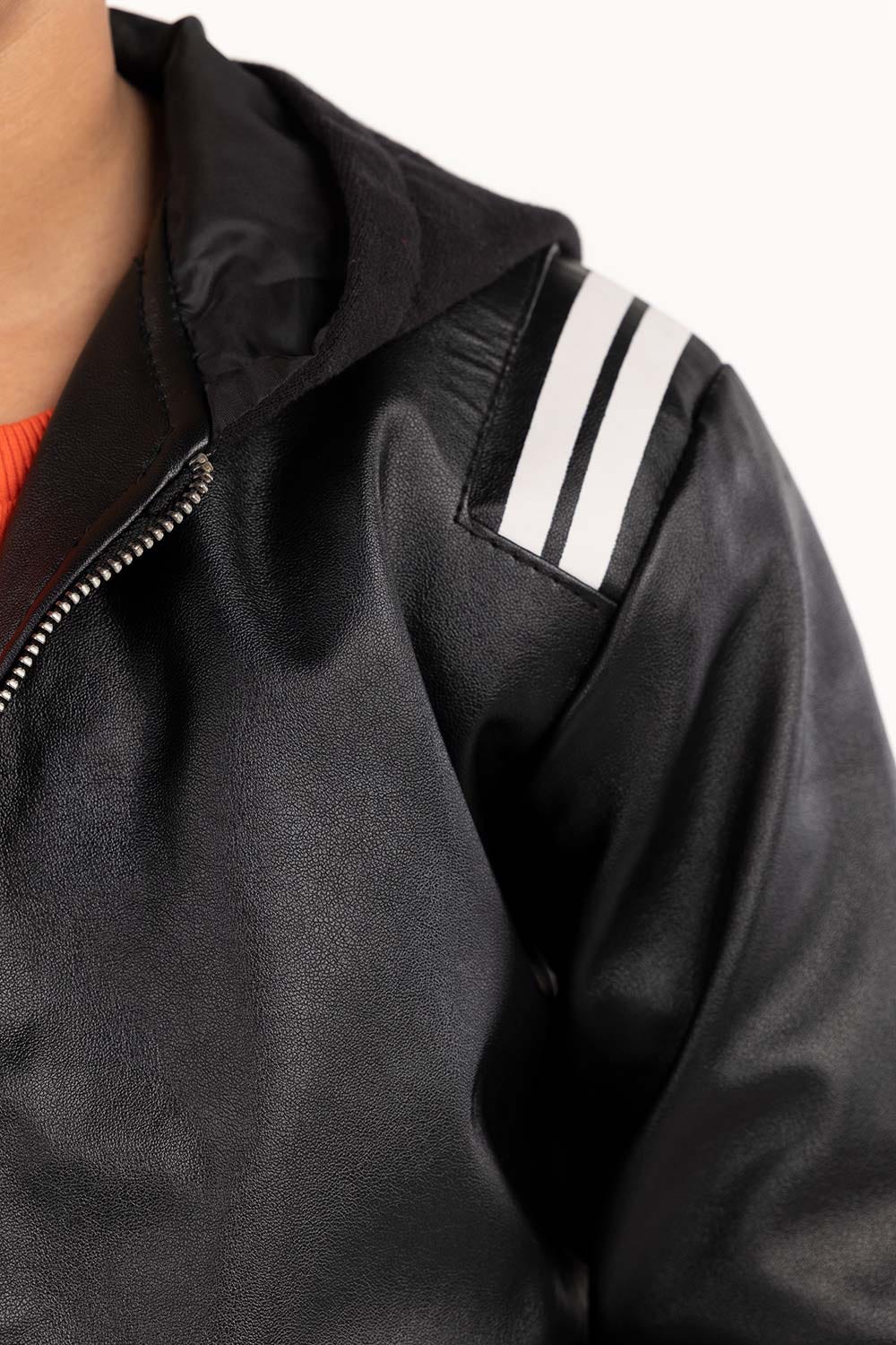 Toddler Boy Black Jacket 224-310-020