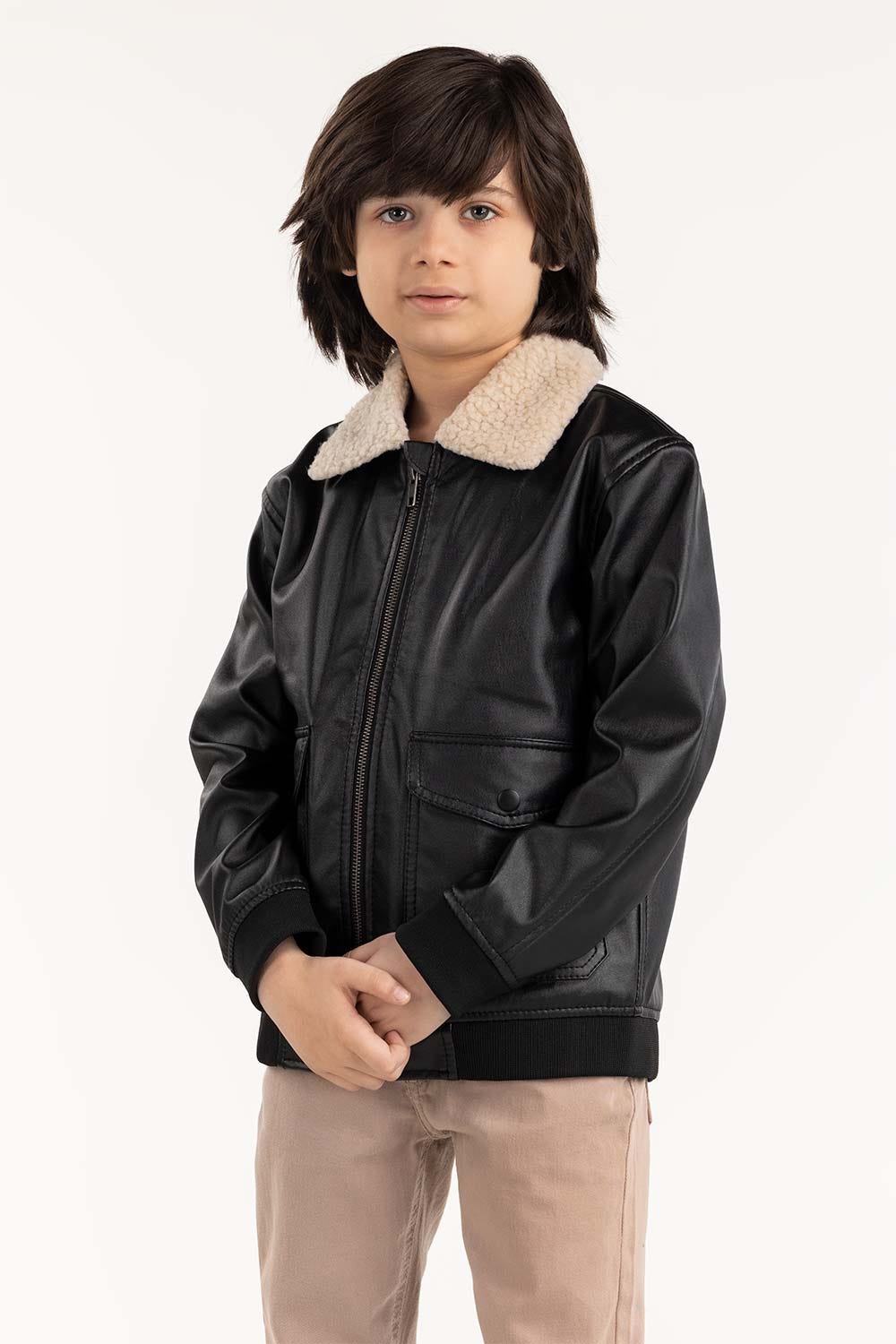 Toddler Boy Black Jacket 224-310-063