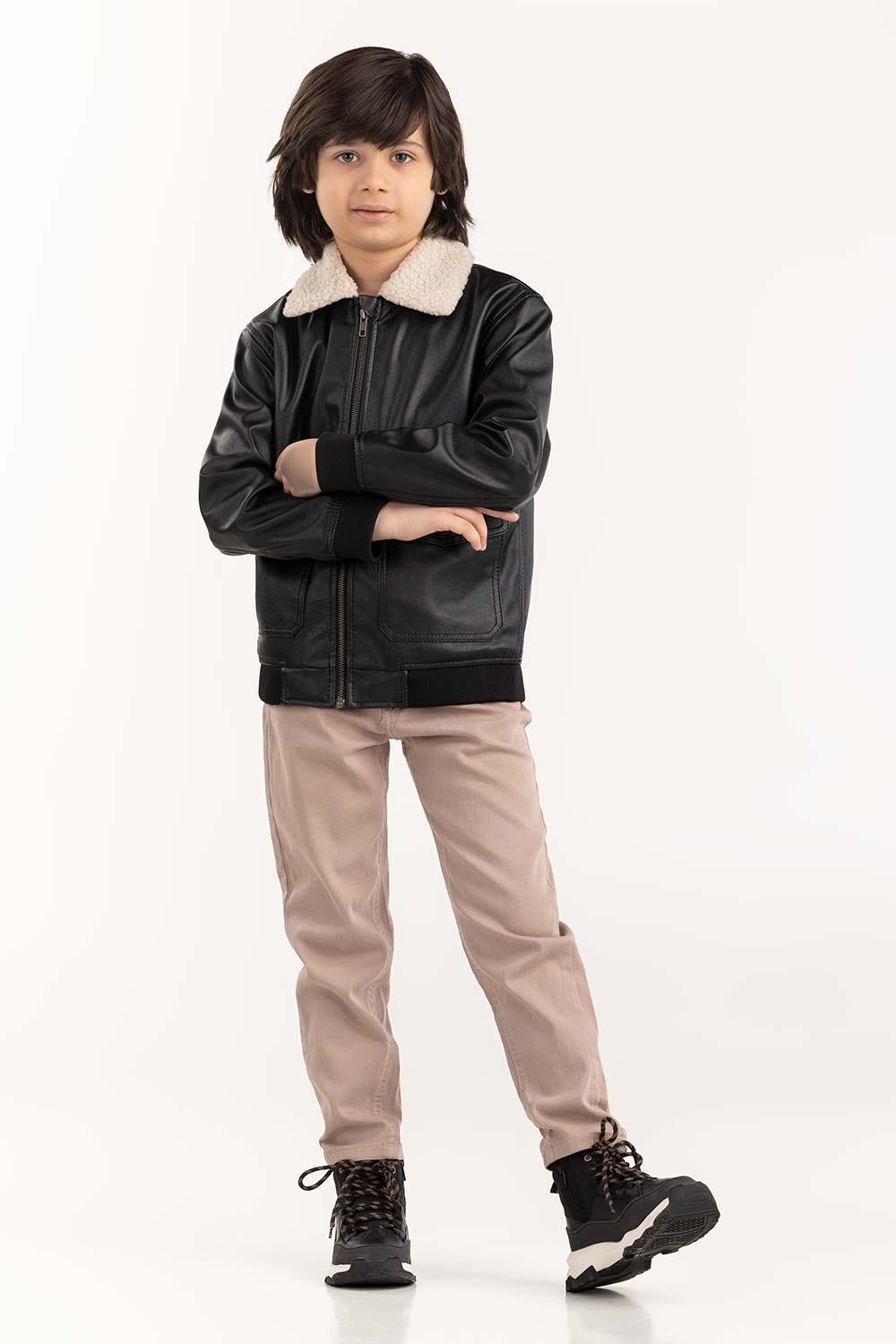 Toddler Boy Black Jacket 224-310-063