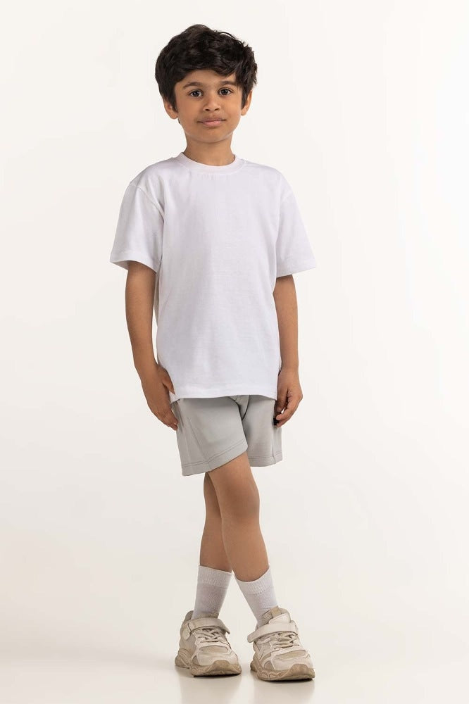 Toddler Boy Grey Basic Short TB-SHT-SS24-008