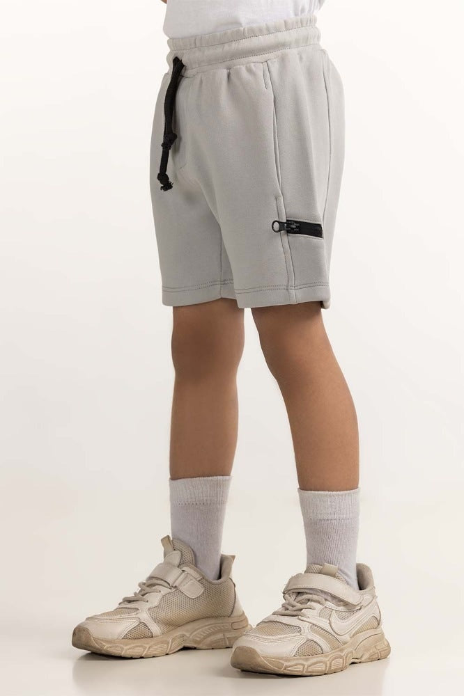 Toddler Boy Grey Basic Short TB-SHT-SS24-008