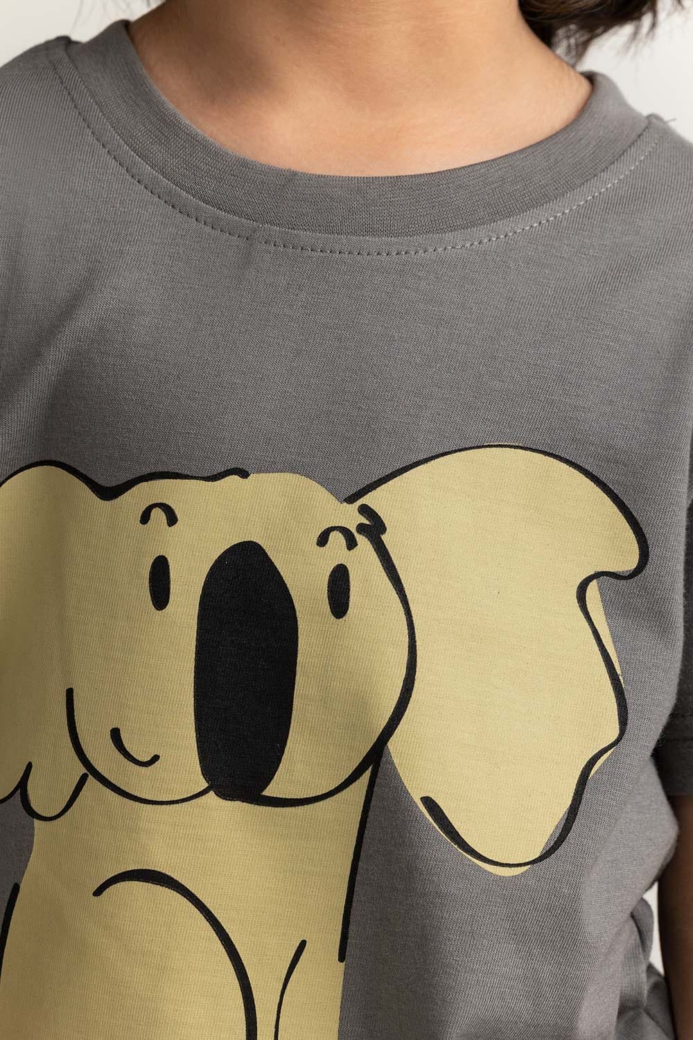 Toddler Boy Grey Printed Tee TB-TS-SS24-002