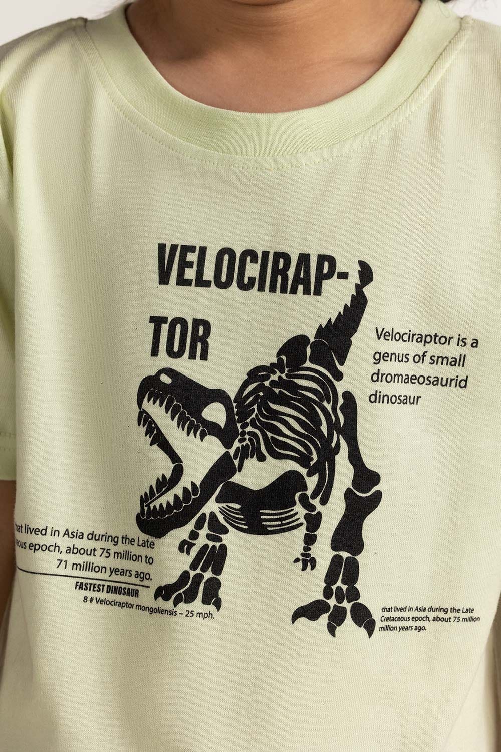 Toddler Boy Light Green Printed Tee TB-TS-SS24-007