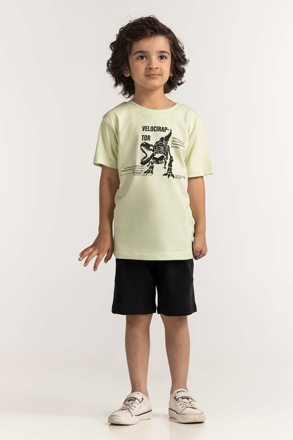 Toddler Boy Light Green Printed Tee TB-TS-SS24-007