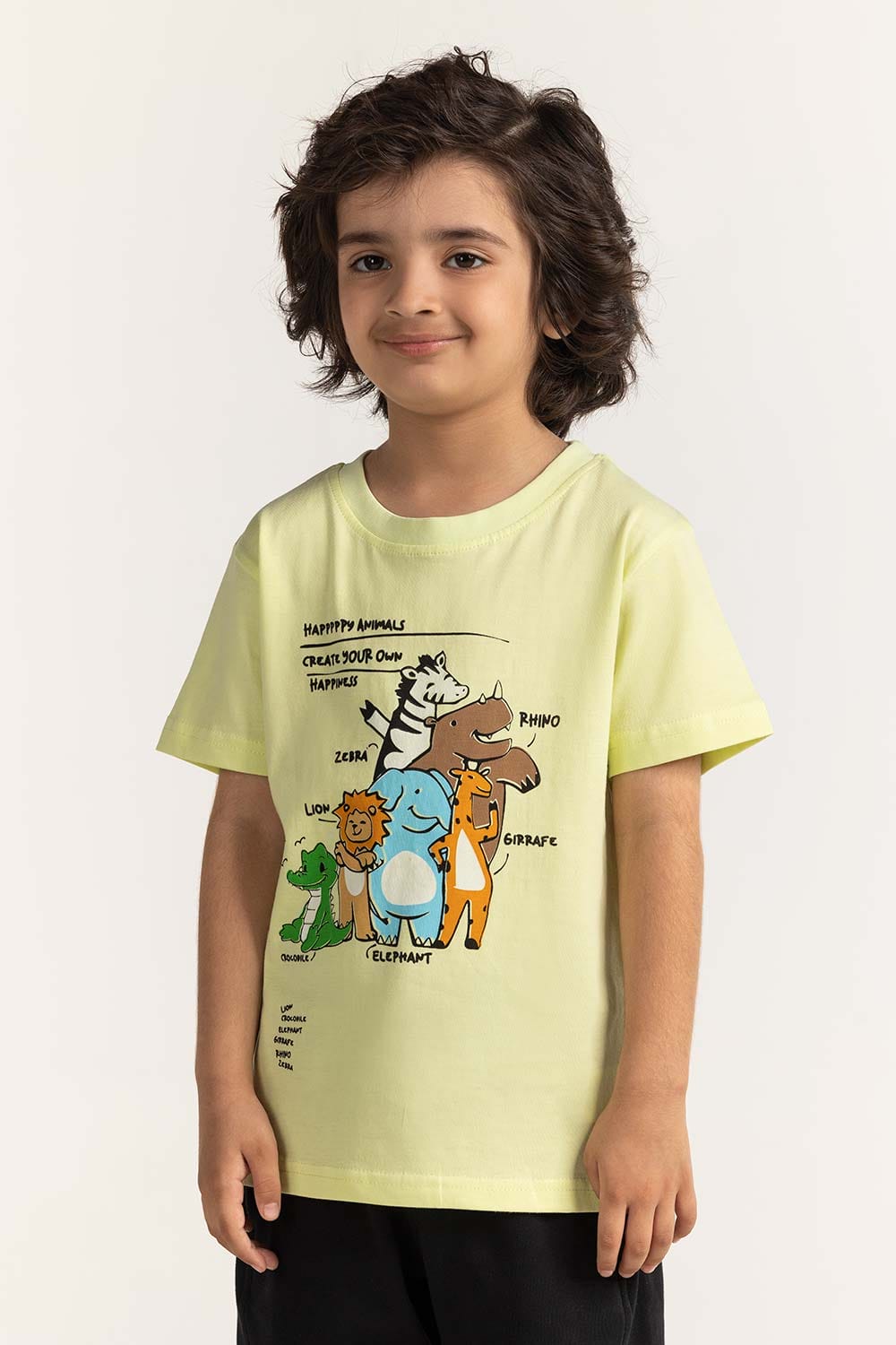 Toddler Boy Light Green Printed Tee TB-TS-SS24-017