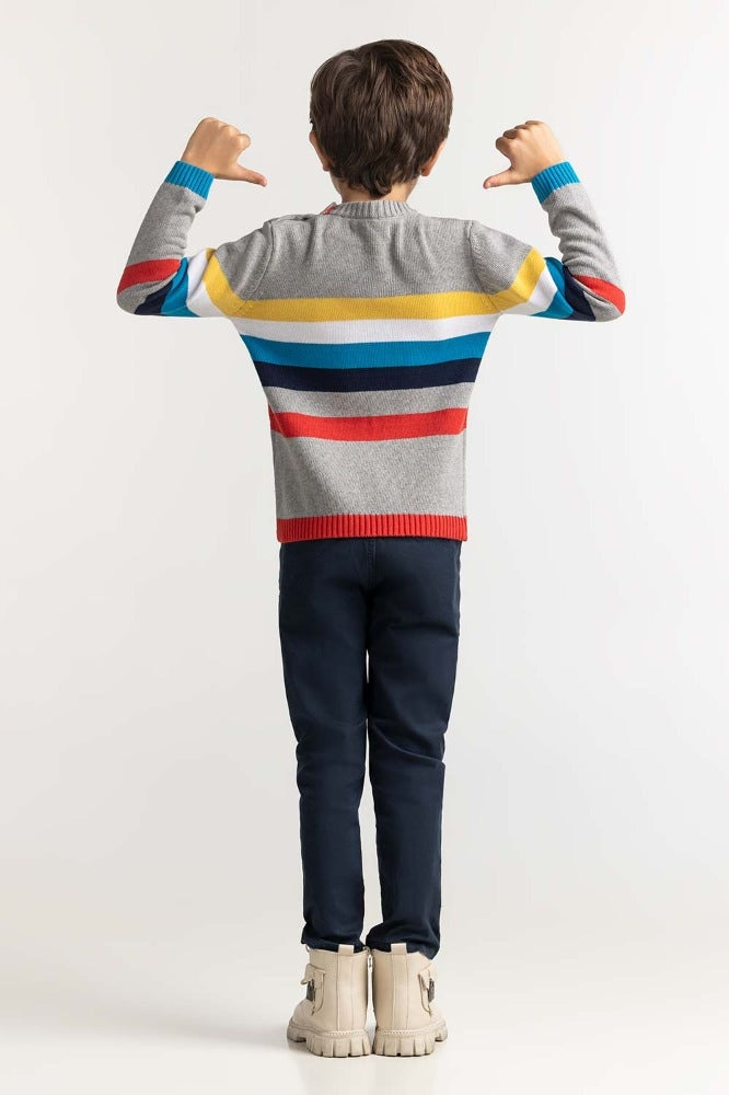 Toddler Boy Multi Basic Sweater TB-SWT-WS23-033