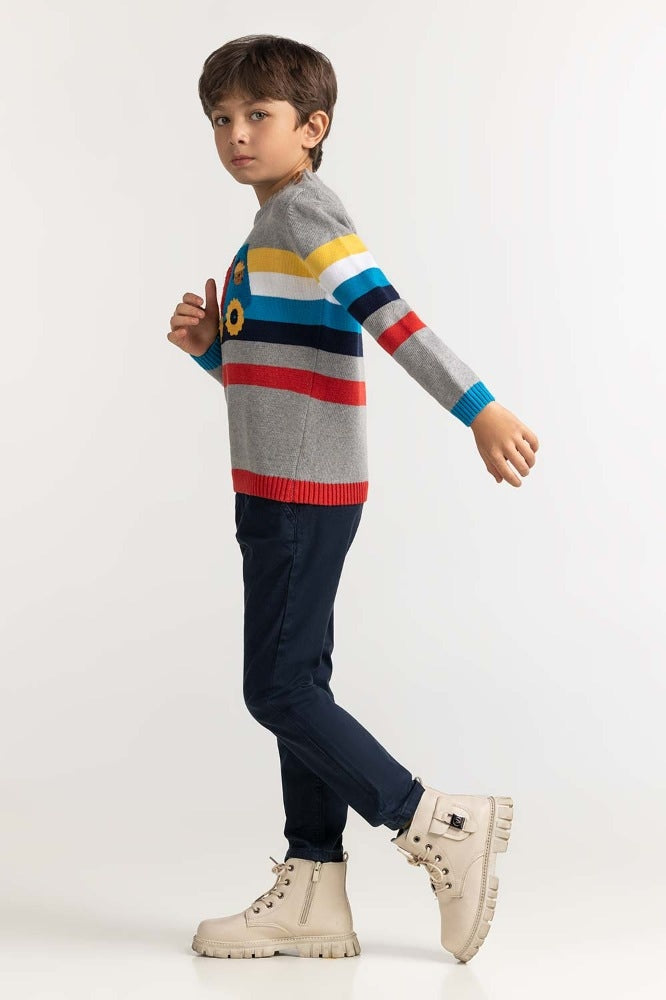 Toddler Boy Multi Basic Sweater TB-SWT-WS23-033