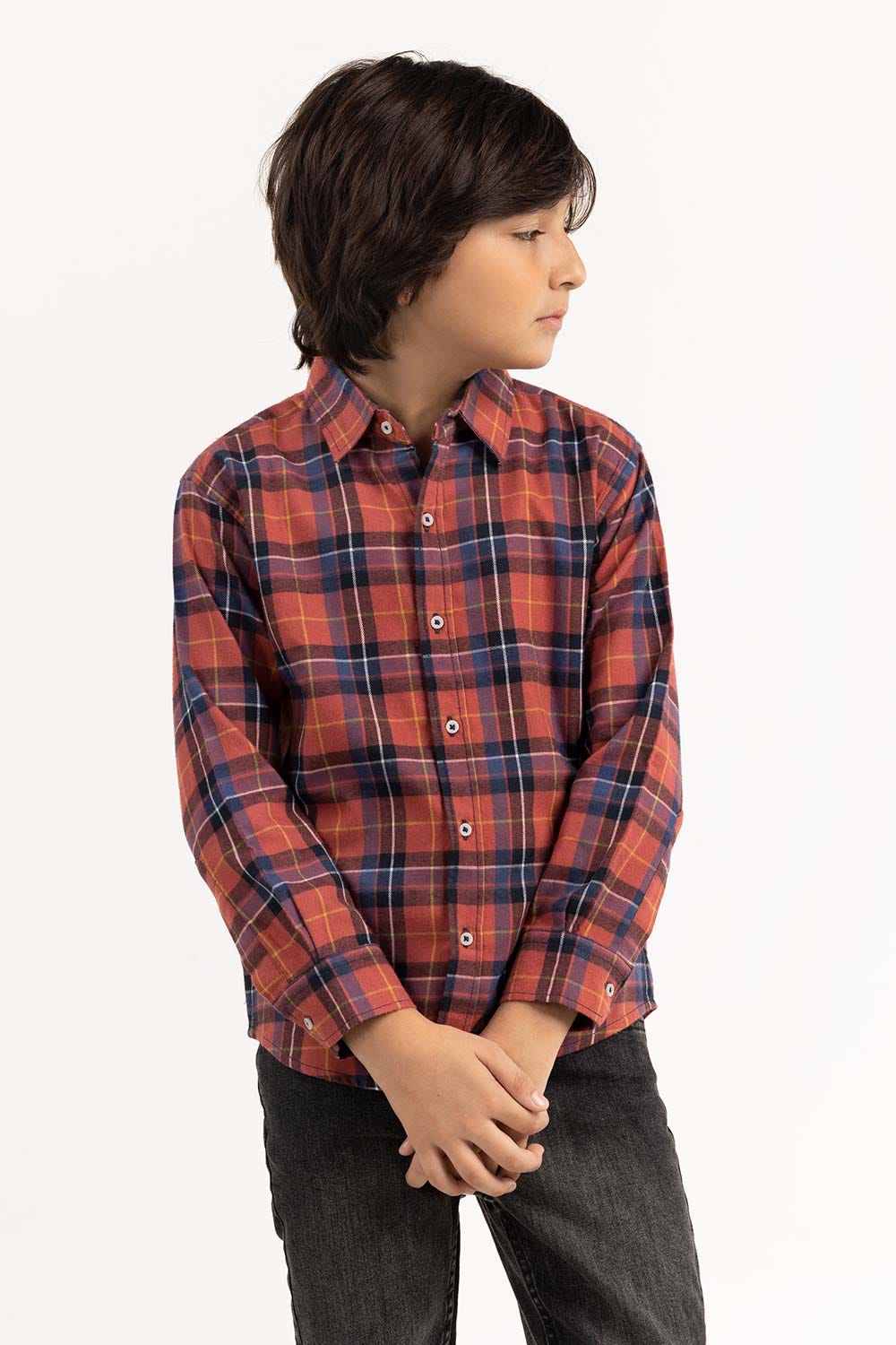 Toddler Boy Salmon Casual Shirt 224-317-014