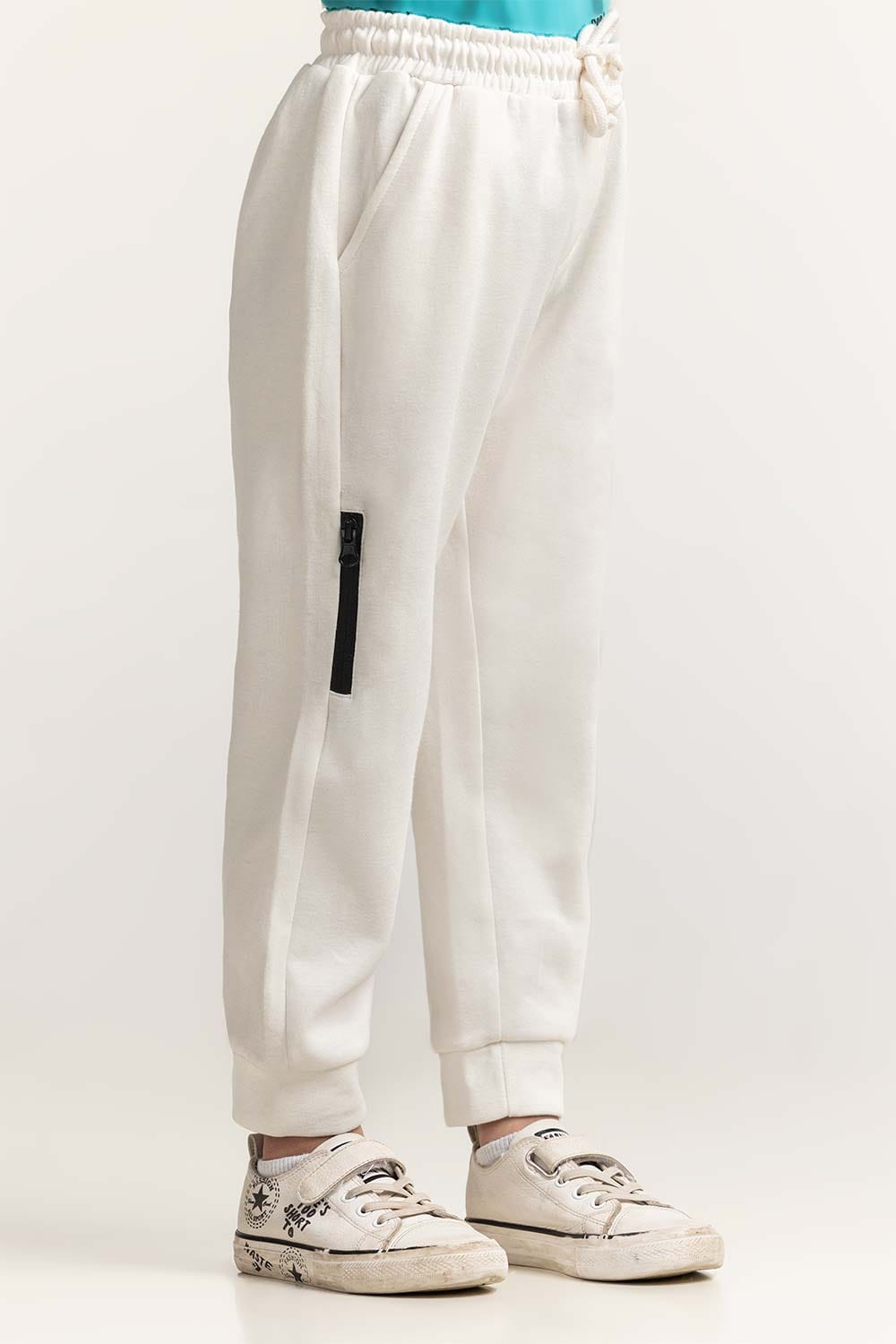 Toddler Boy White Basic Trouser TB-TRC-SS24-002