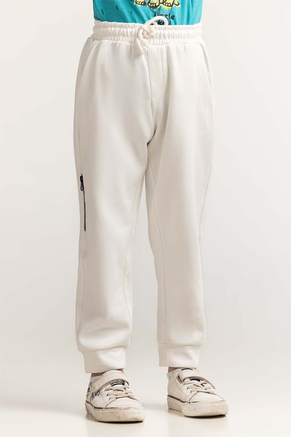 Toddler Boy White Basic Trouser TB-TRC-SS24-002