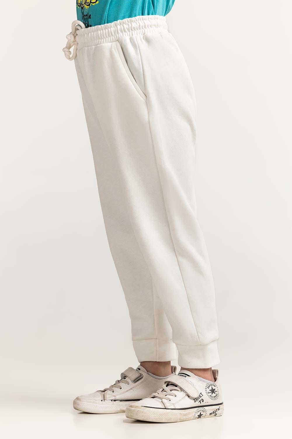 Toddler Boy White Basic Trouser TB-TRC-SS24-002