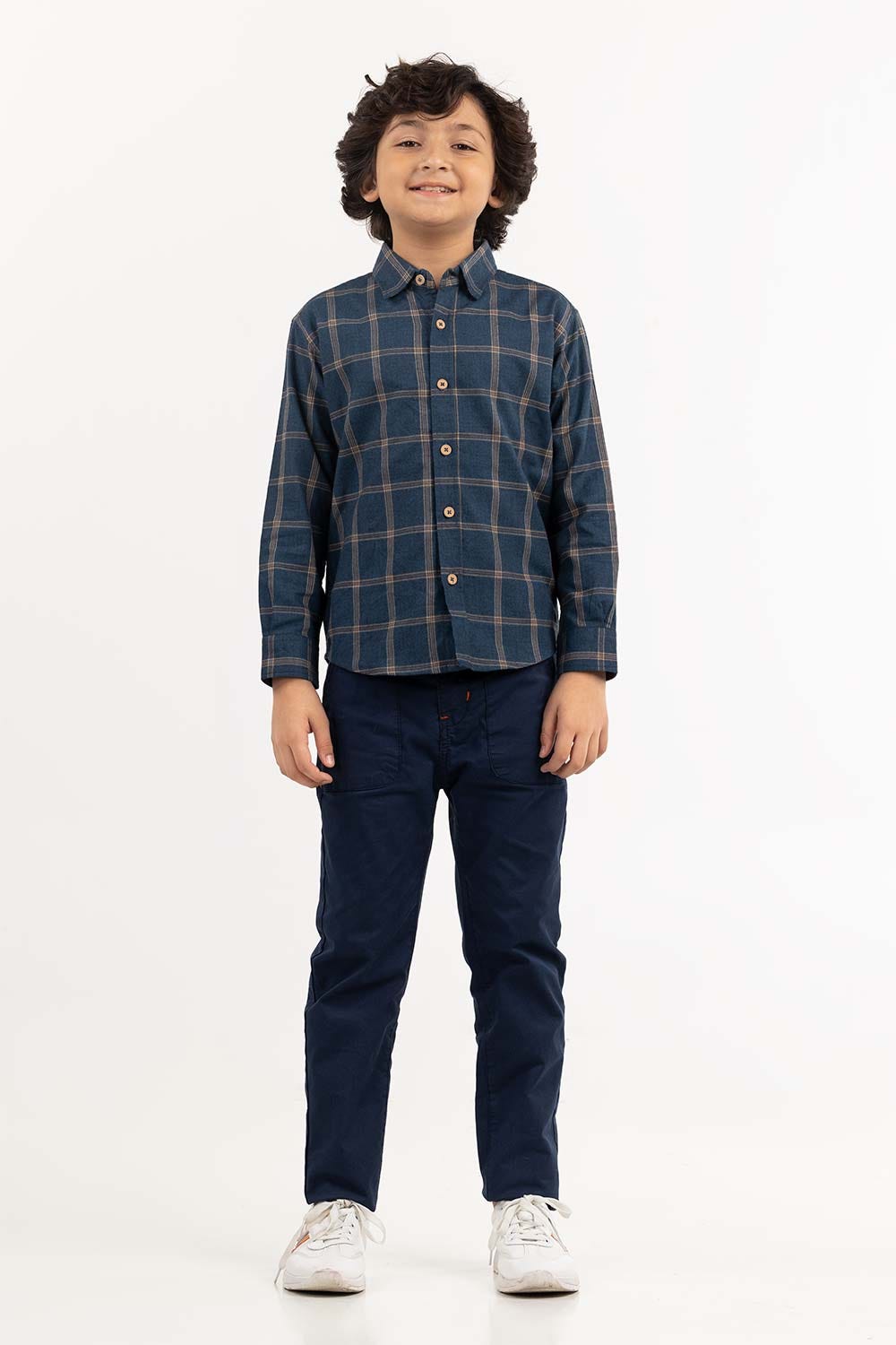 Toddler Boy Blue Casual Shirt 224-317-004