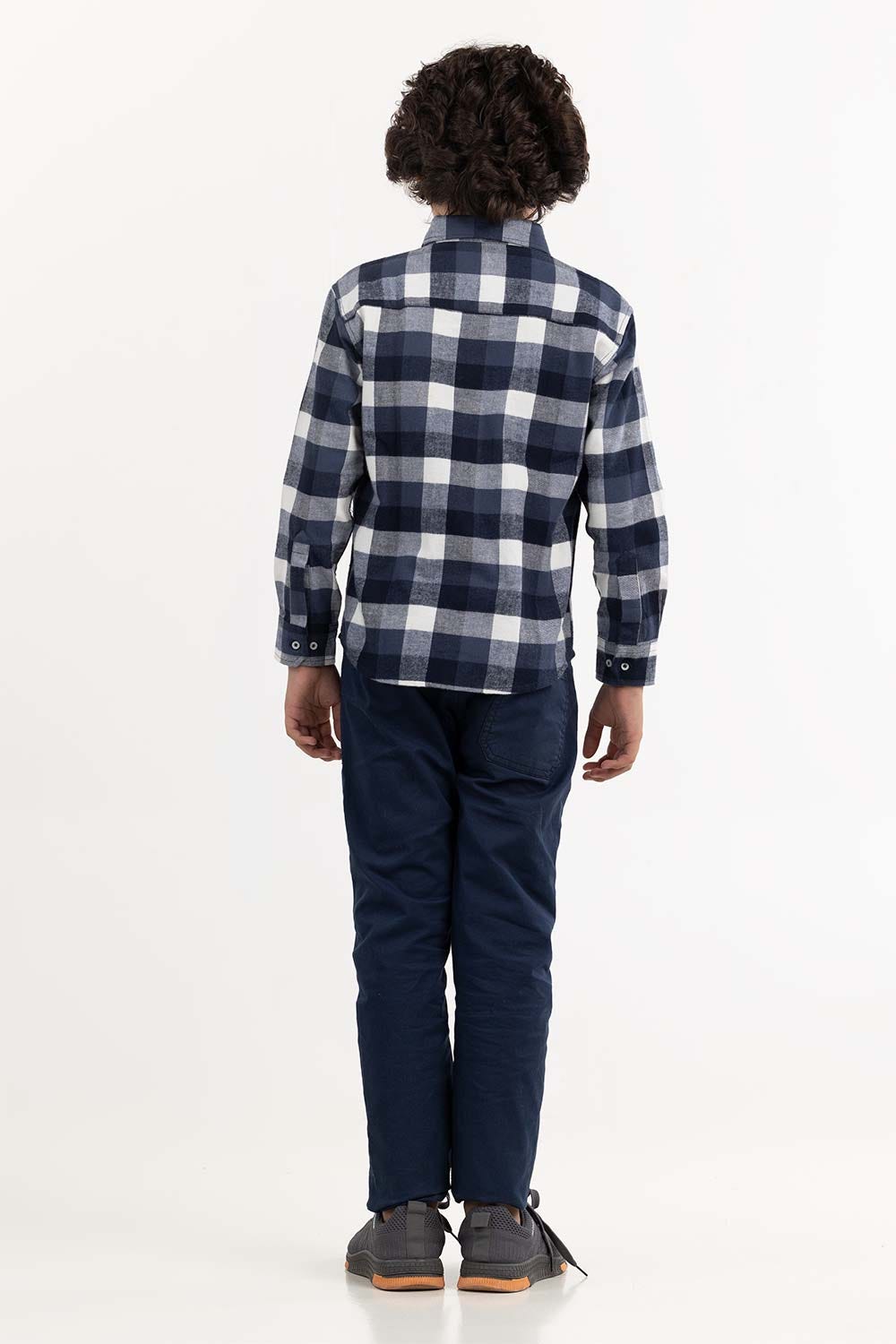 Toddler Boy Blue Casual Shirt 224-317-008