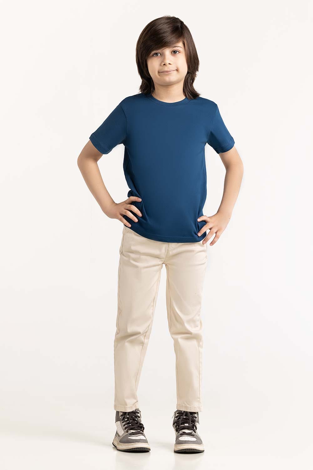 Toddler Boy Blue T-Shirt 231-513-001 D