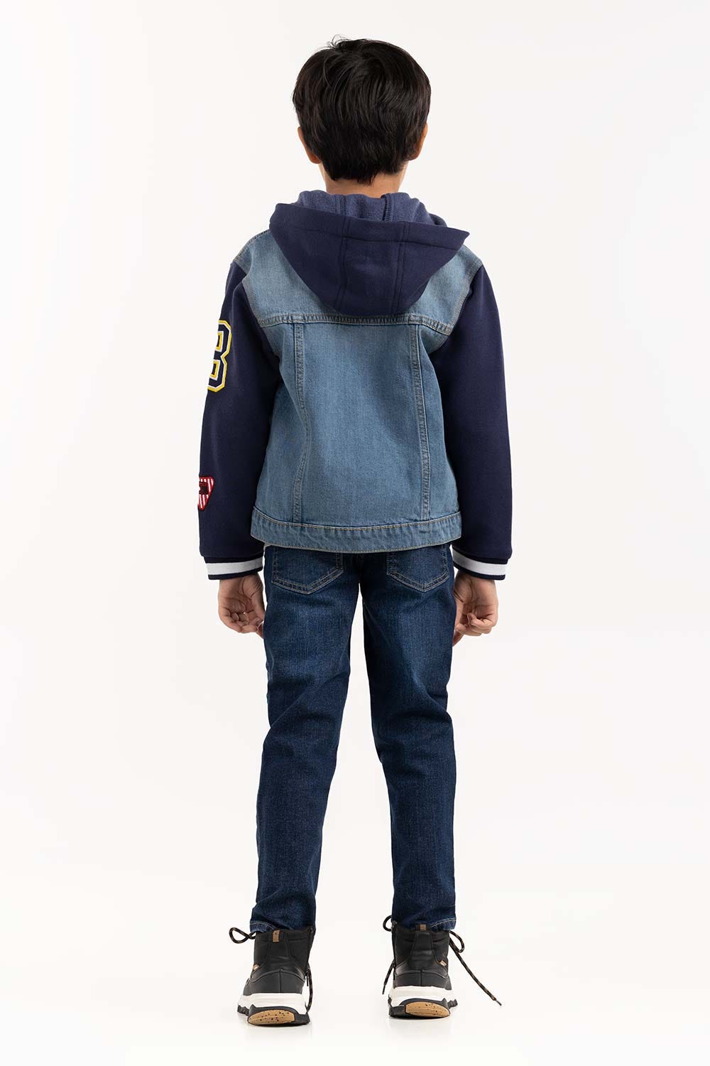 Toddler Boy Light Blue Collared Denim Jacket 224 -310-049