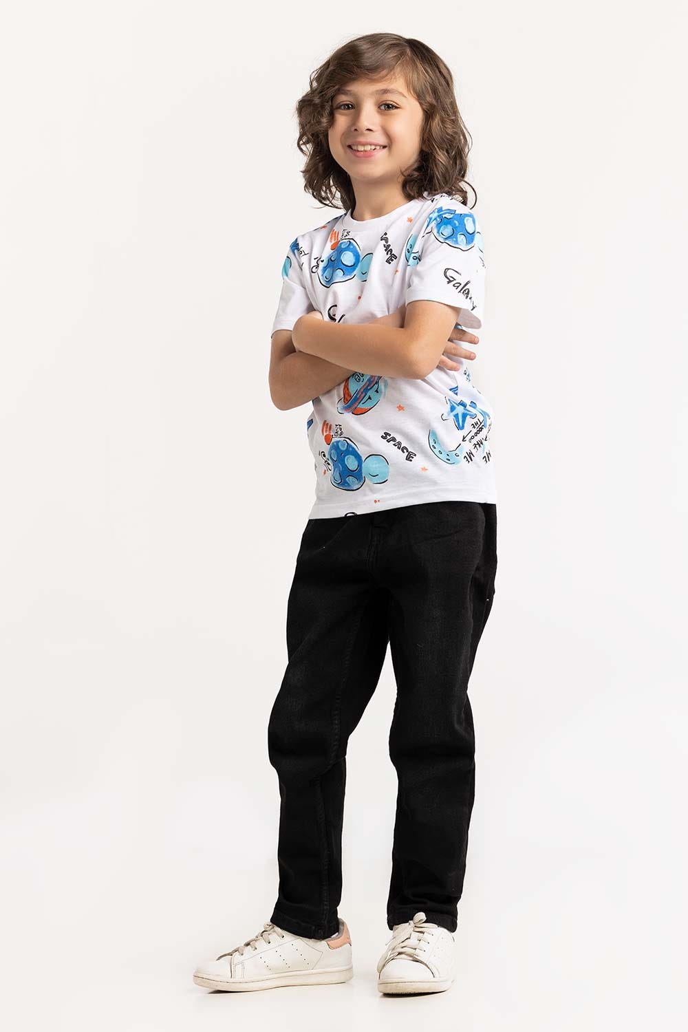 Toddler Boy White T-Shirt 231-513-011