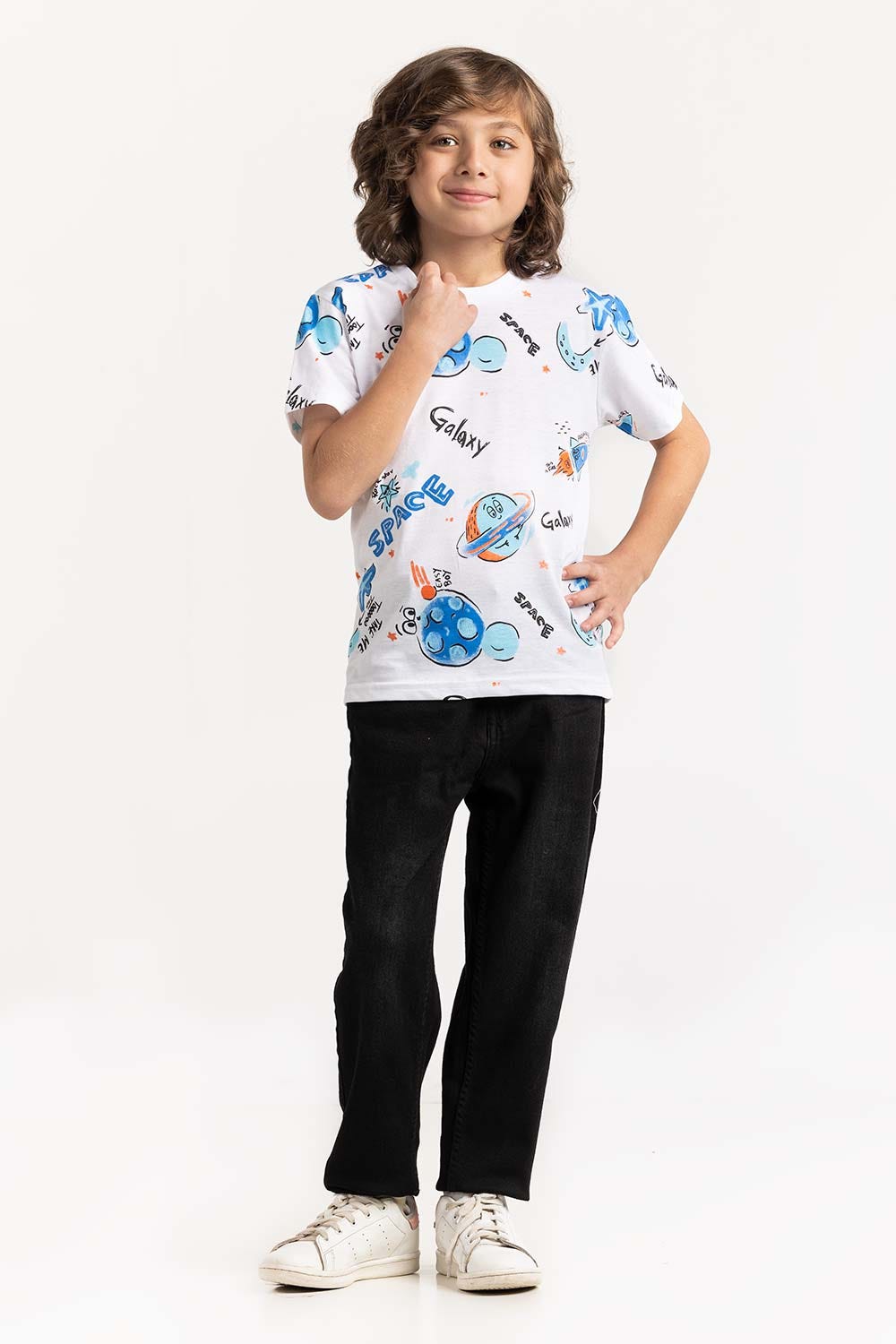 Toddler Boy White T-Shirt 231-513-011