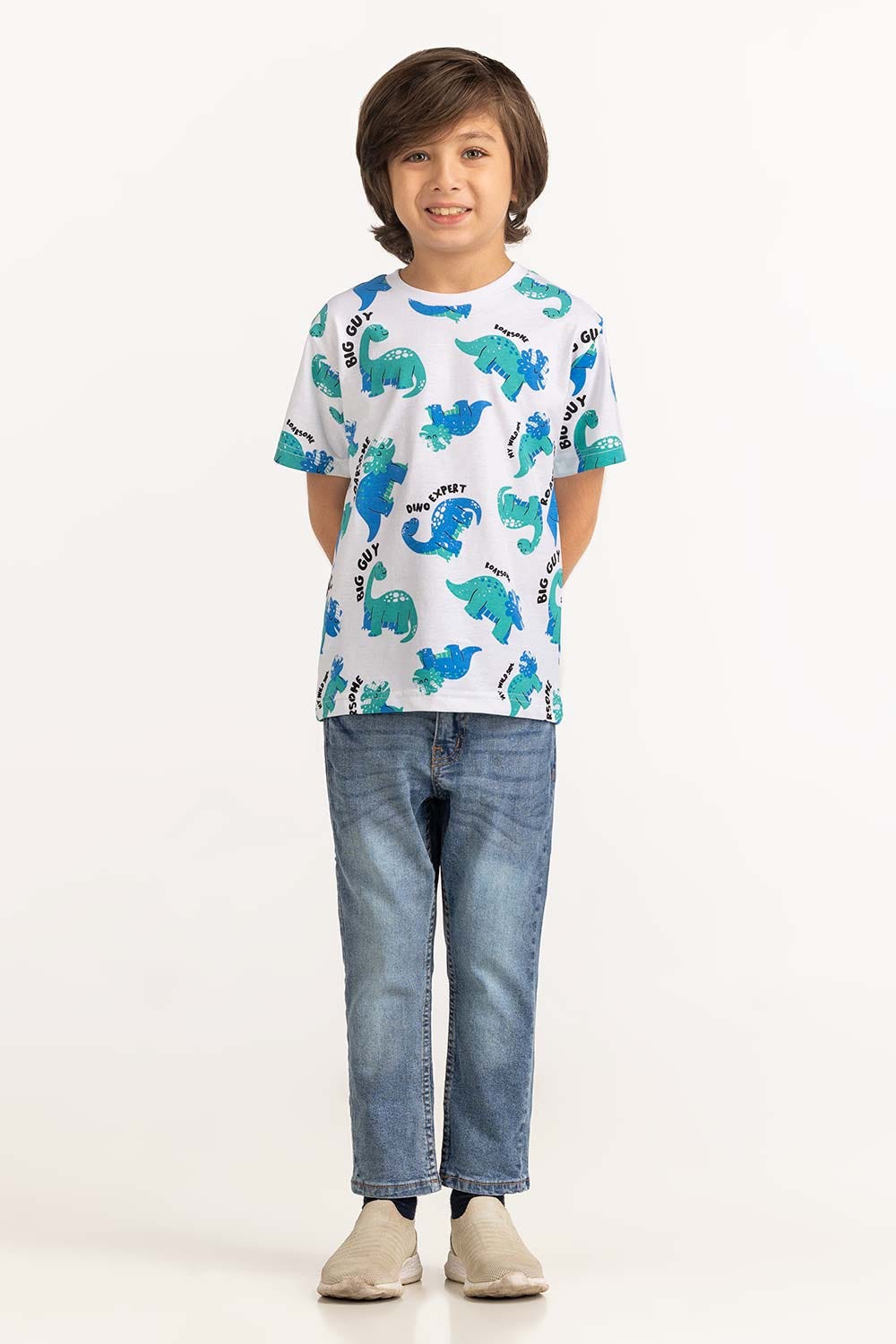 Toddler Boy White T-Shirt 231-513-013