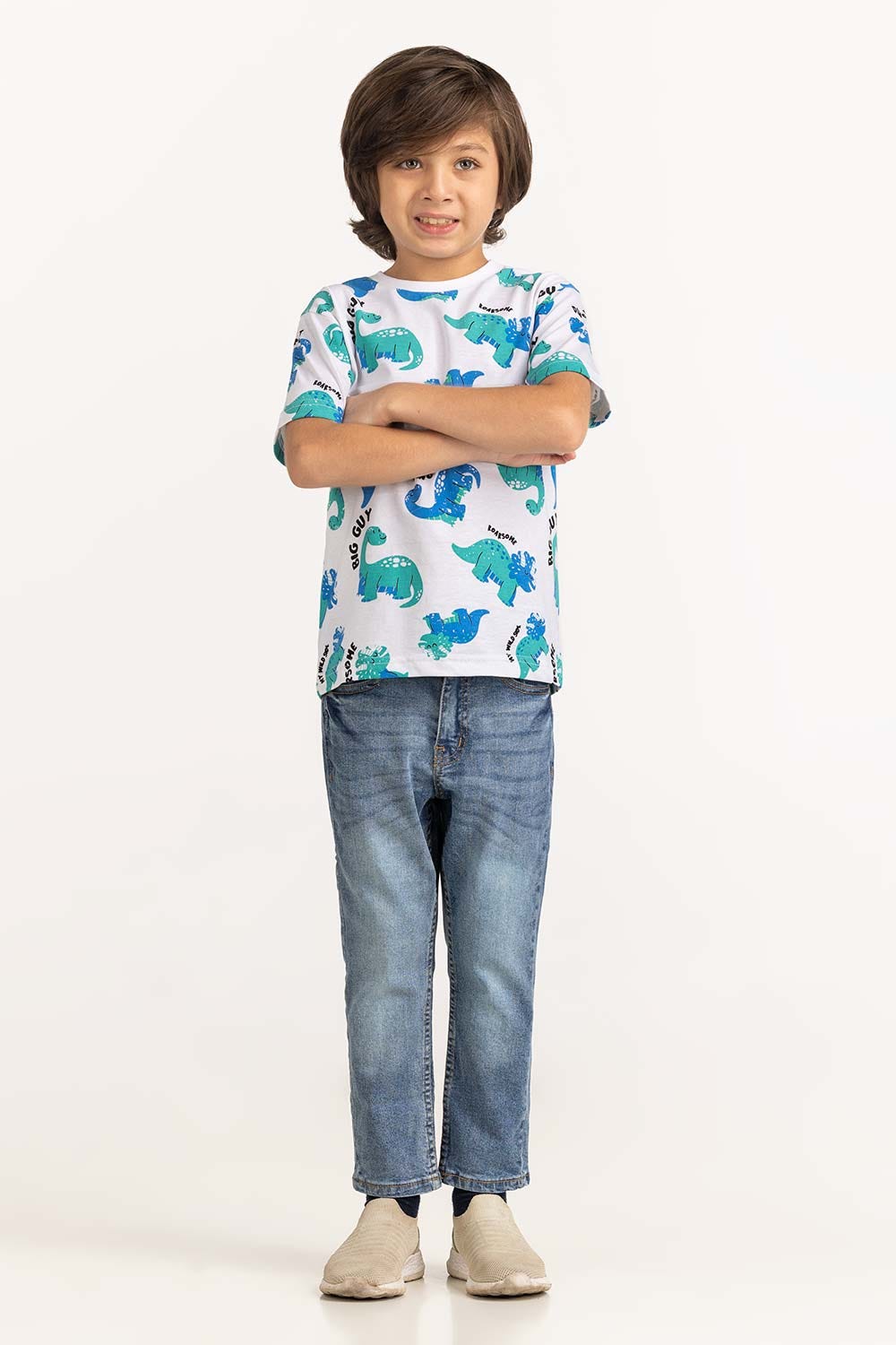 Toddler Boy White T-Shirt 231-513-013