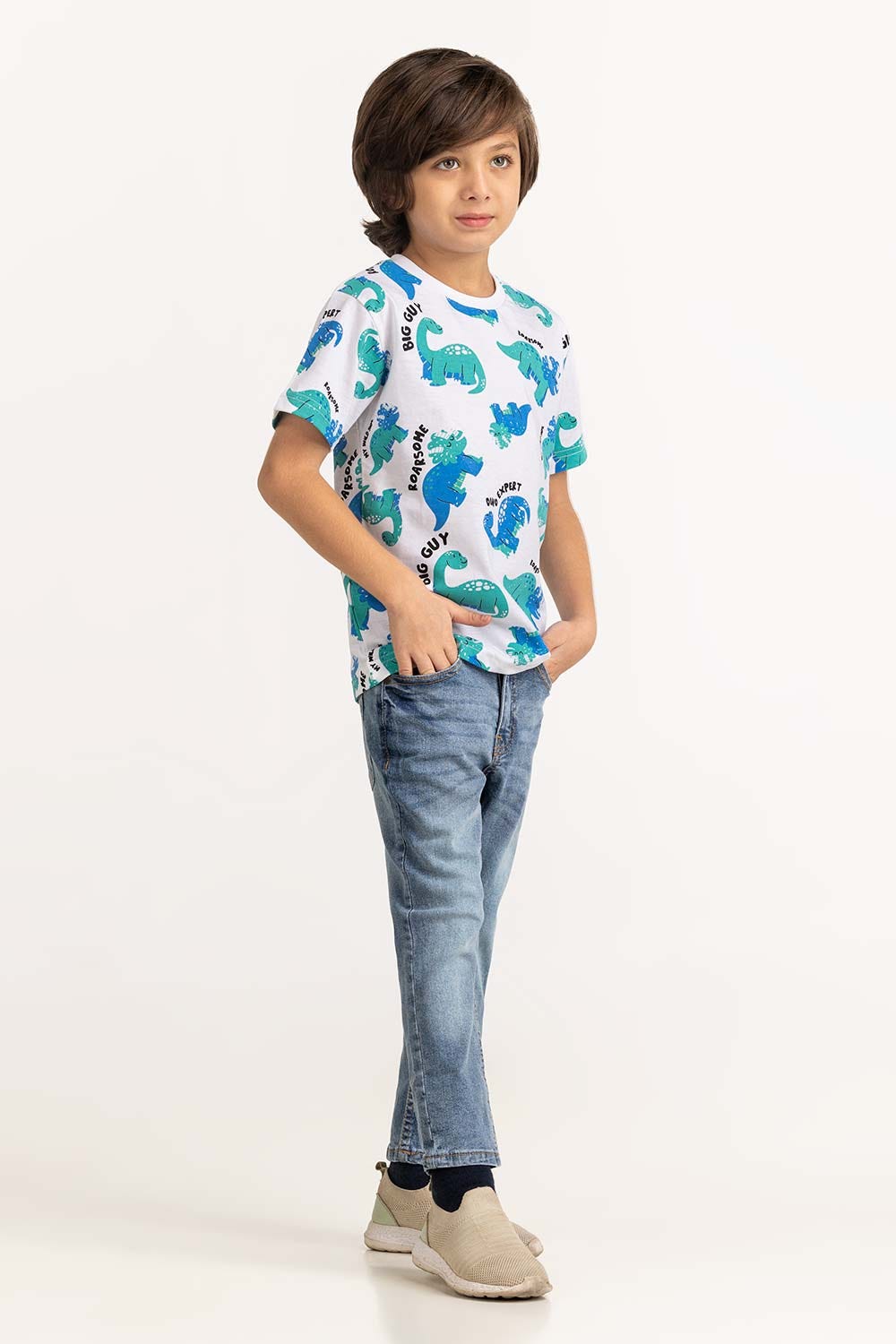 Toddler Boy White T-Shirt 231-513-013