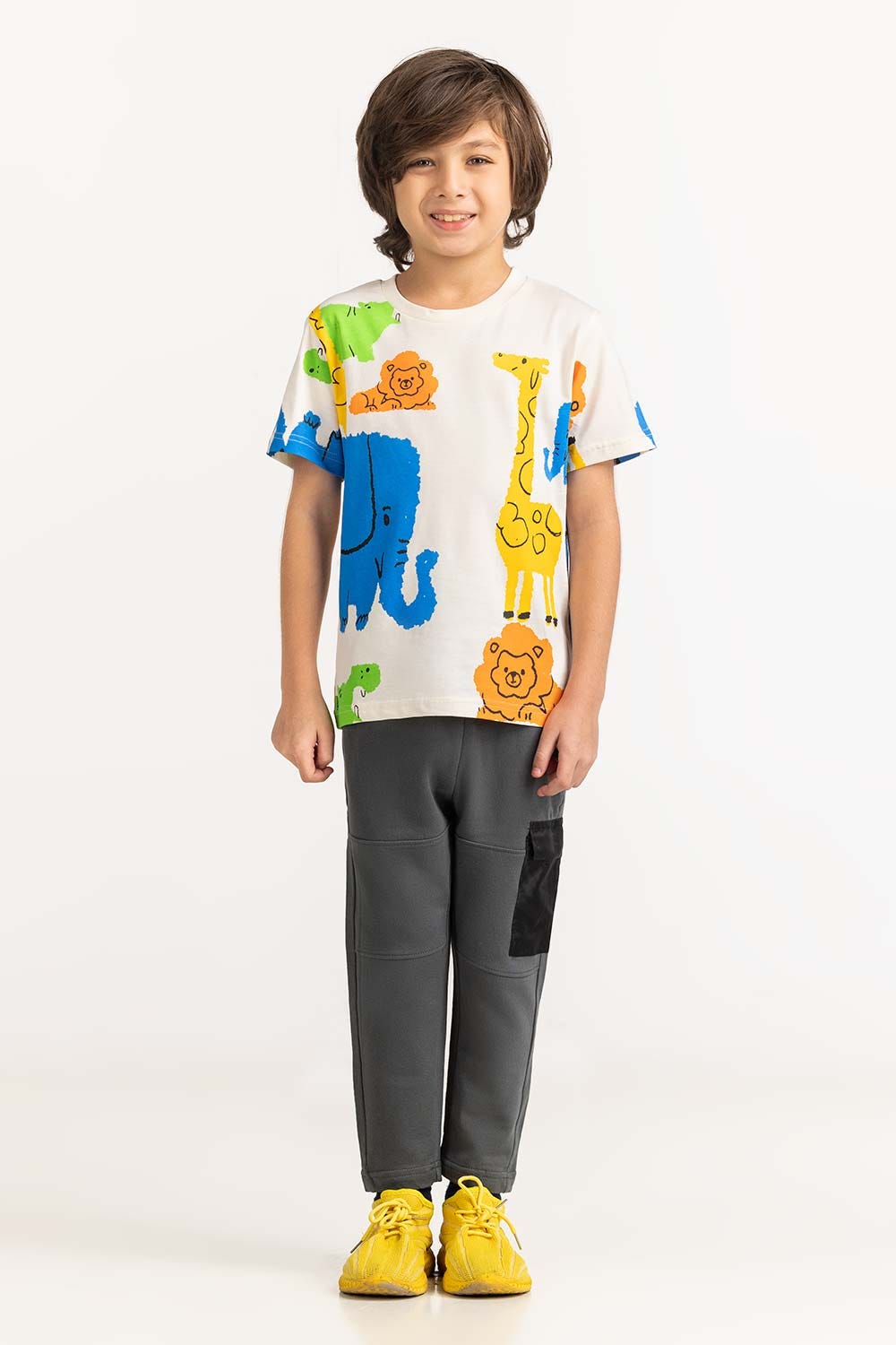 Toddler Boy White T-Shirt 231-513-016