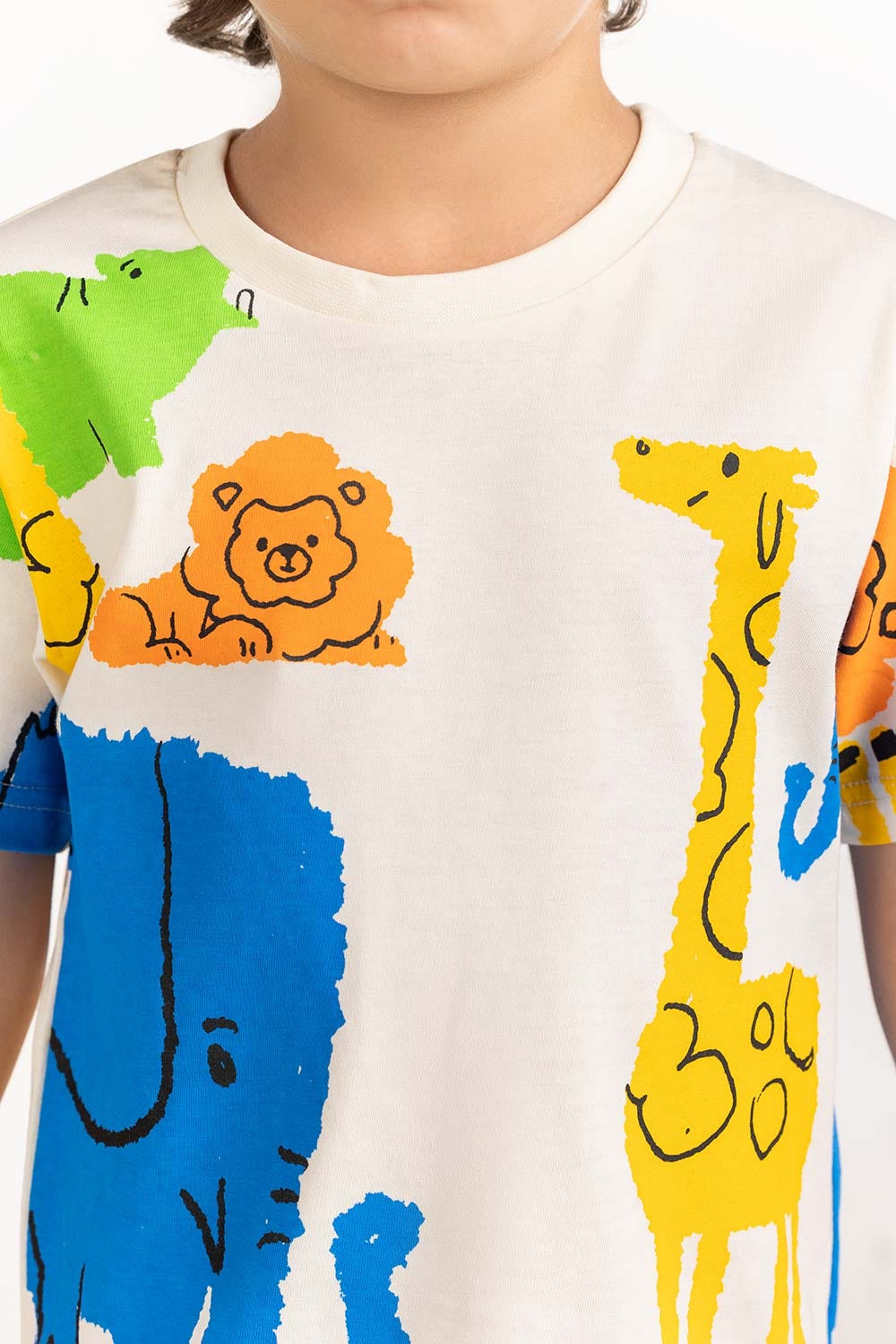 Toddler Boy White T-Shirt 231-513-016