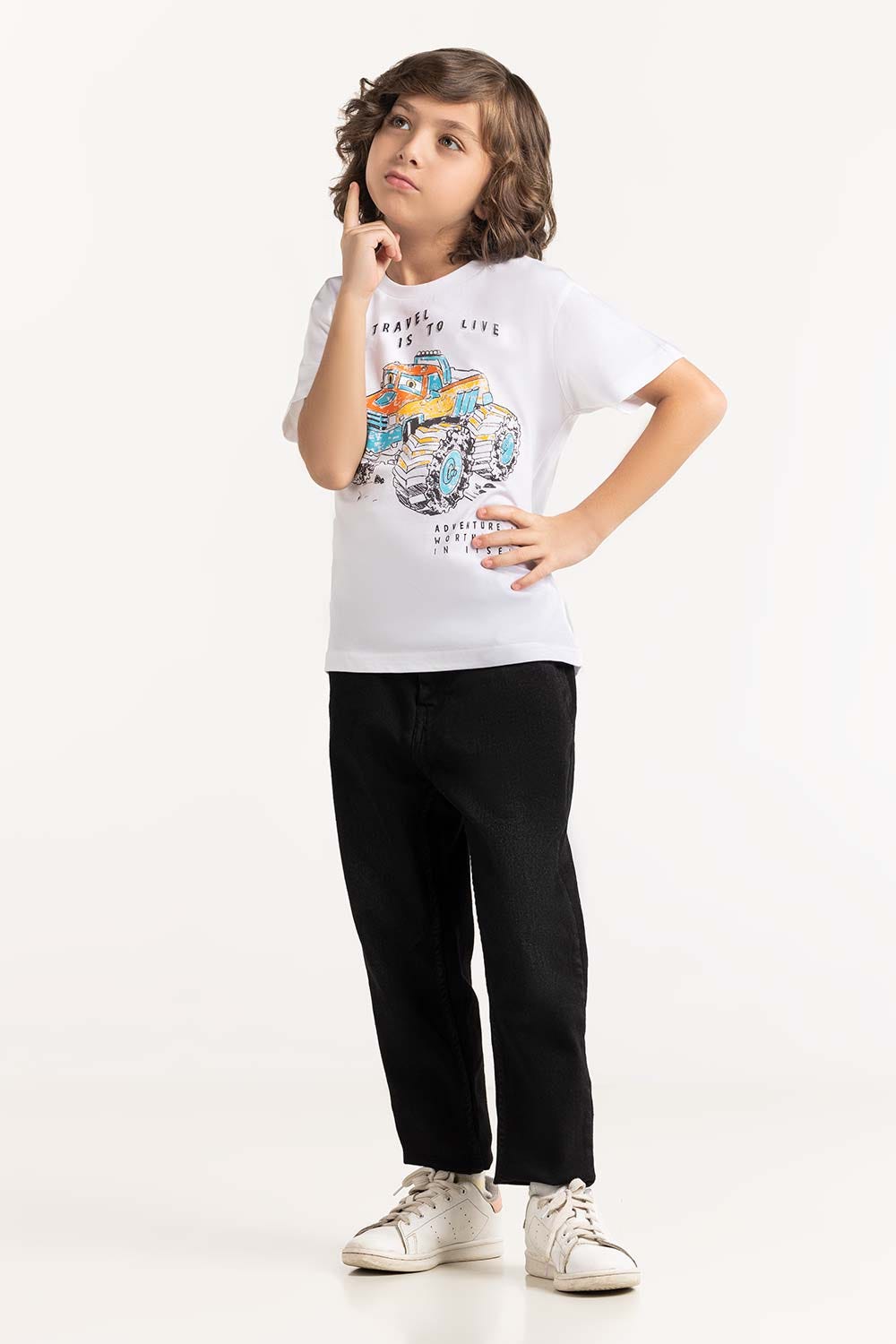 Toddler Boy White T-Shirt 231-513-022
