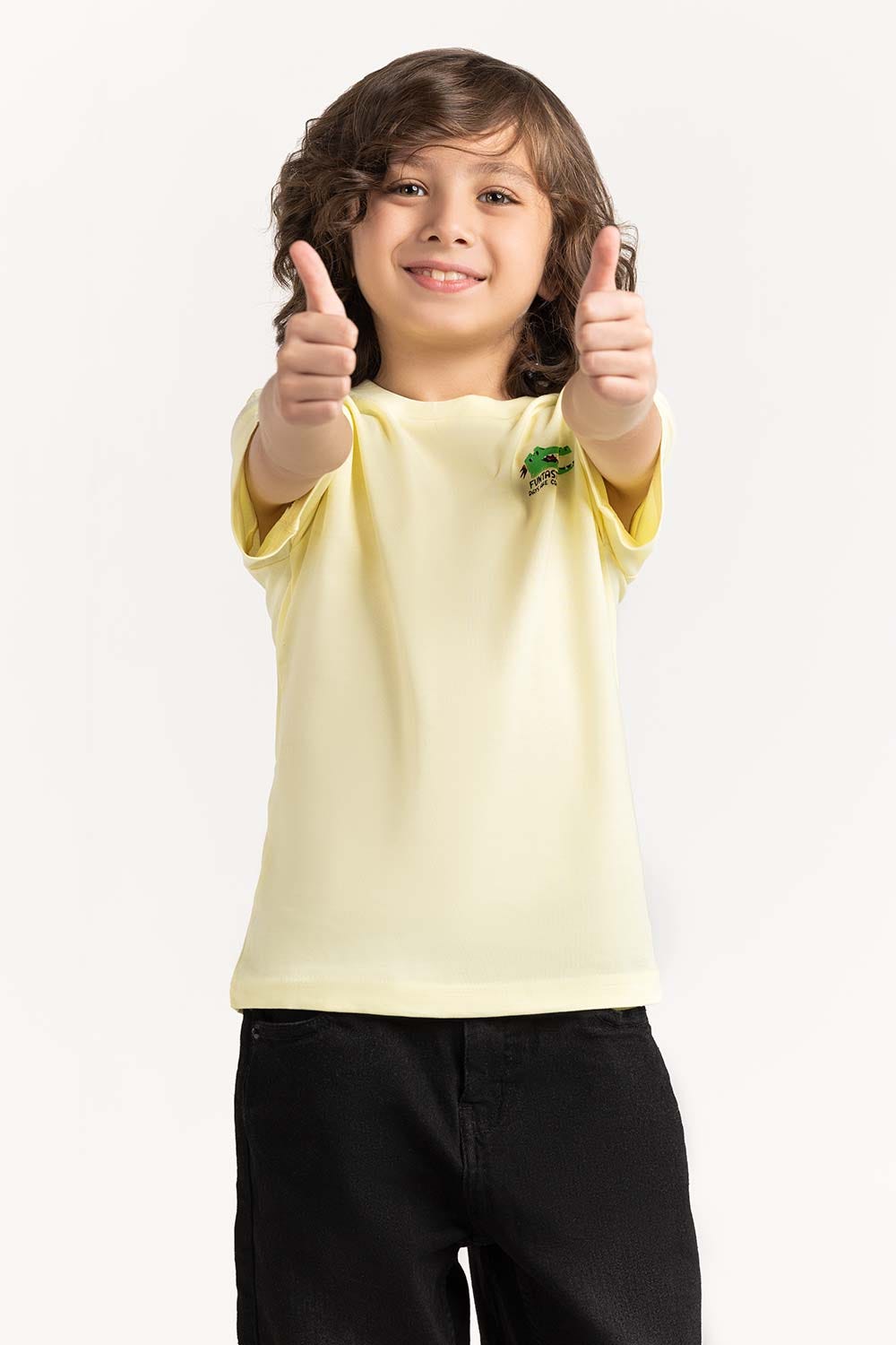 Toddler Boy Yellow T-Shirt 231-513-009