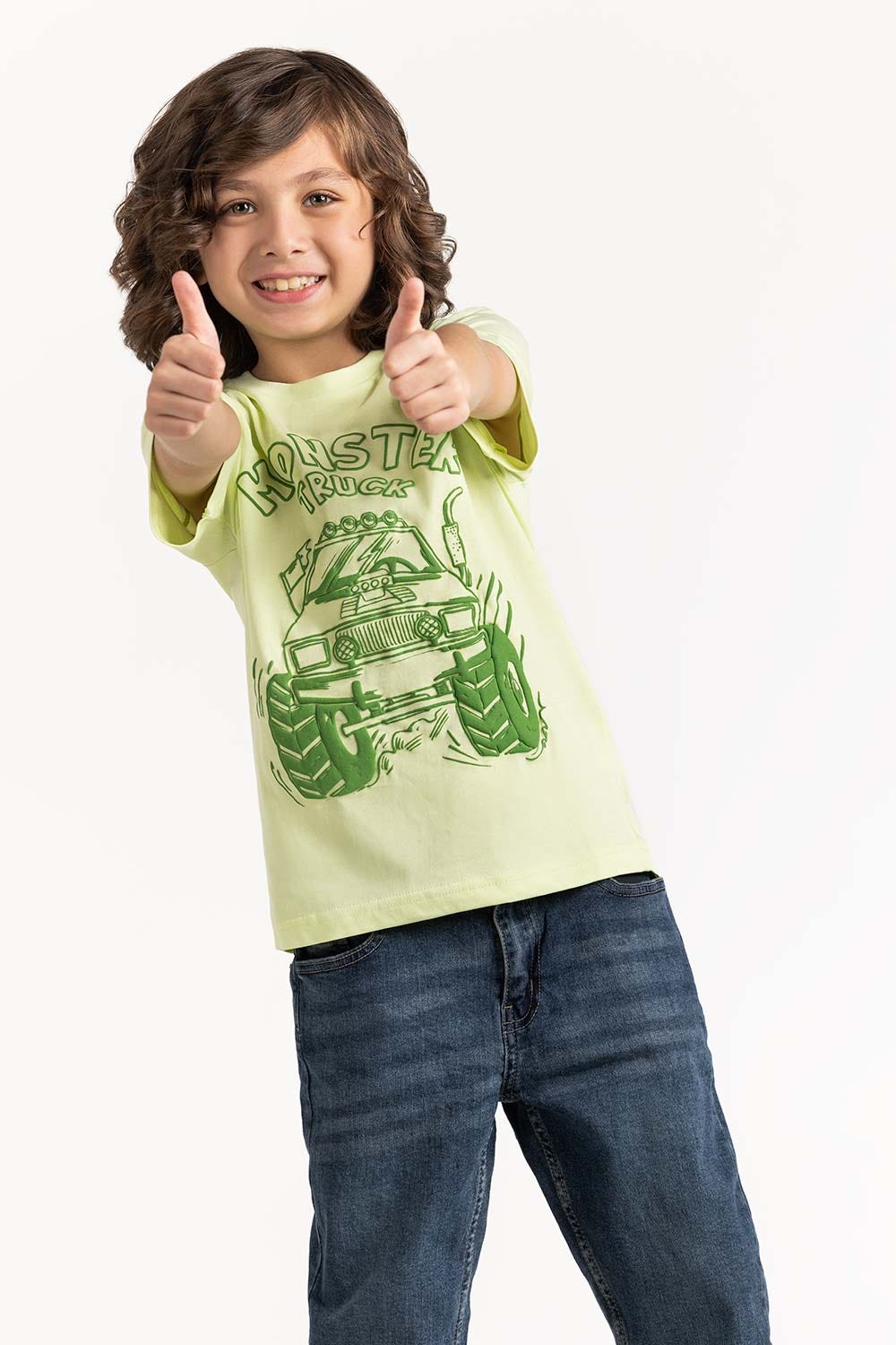 Toddler Boy Yellow T-Shirt 231-513-025