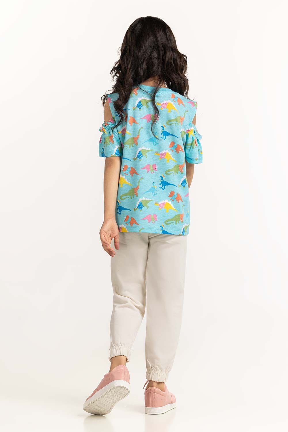 Toddler Girl Aqua Sash T-Shirt 231-613-024