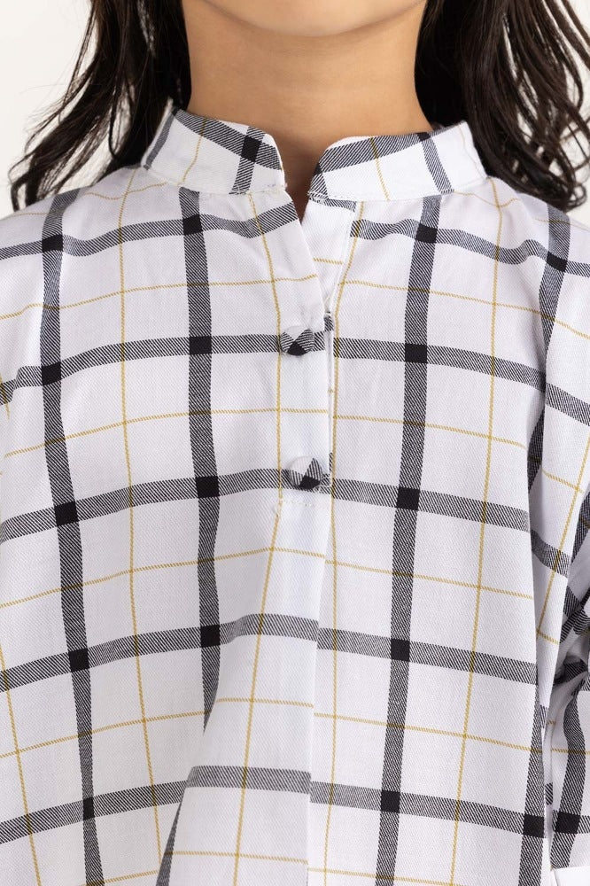 Toddler Girl Black and White Blouse 224-617-009