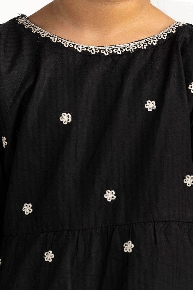 Toddler Girl Black Basic Blouse 231-617-020