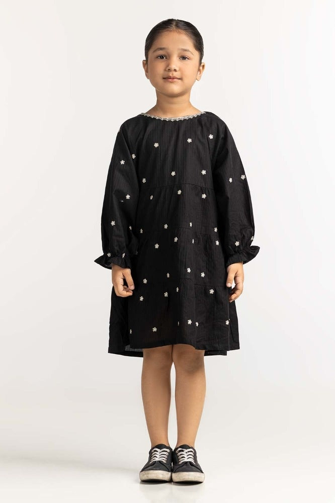 Toddler Girl Black Basic Blouse 231-617-020