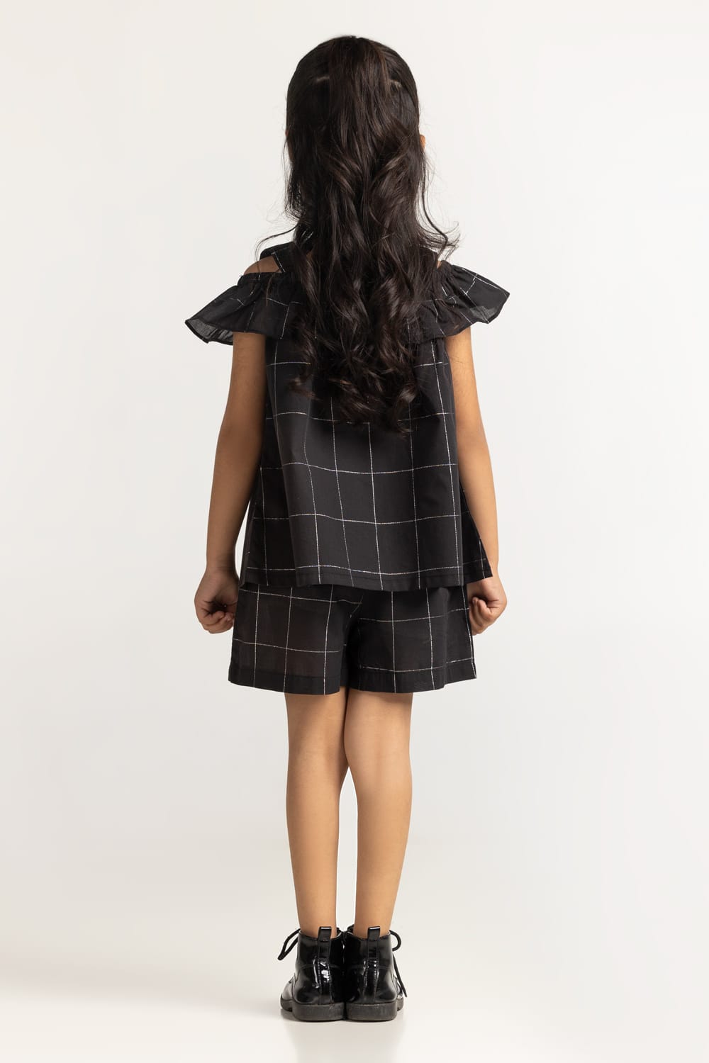 Toddler Girl Black Basic Blouse TG-BLS-SS24-312