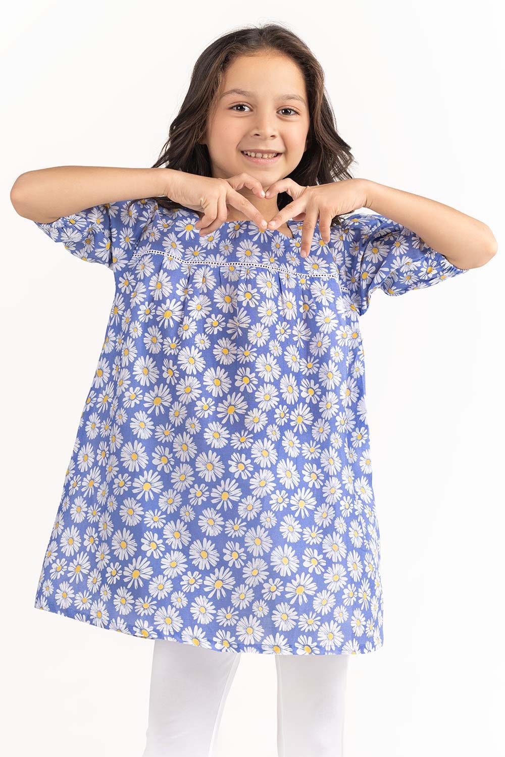 Toddler Girl Blue Blouse 231-617-305