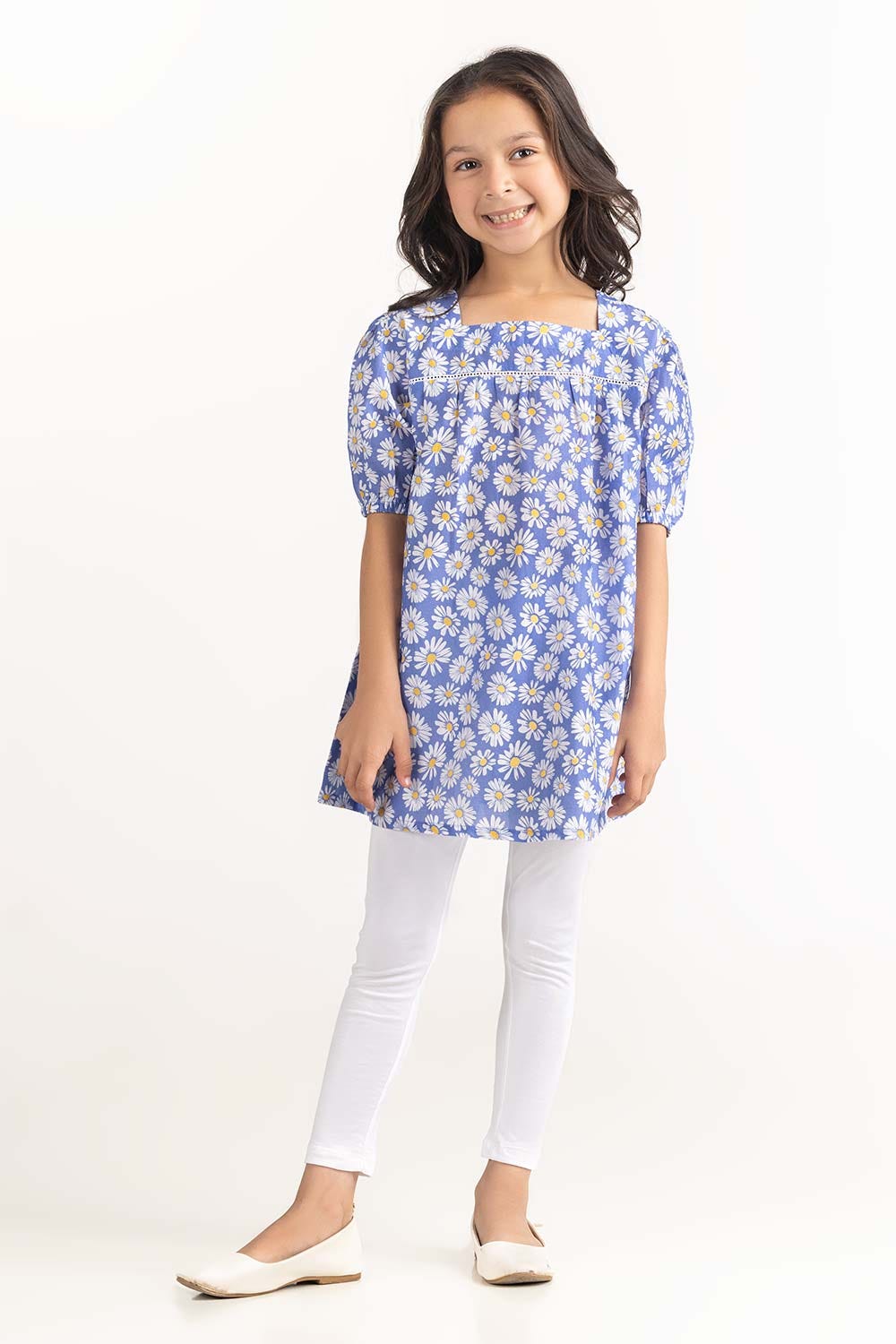 Toddler Girl Blue Blouse 231-617-305