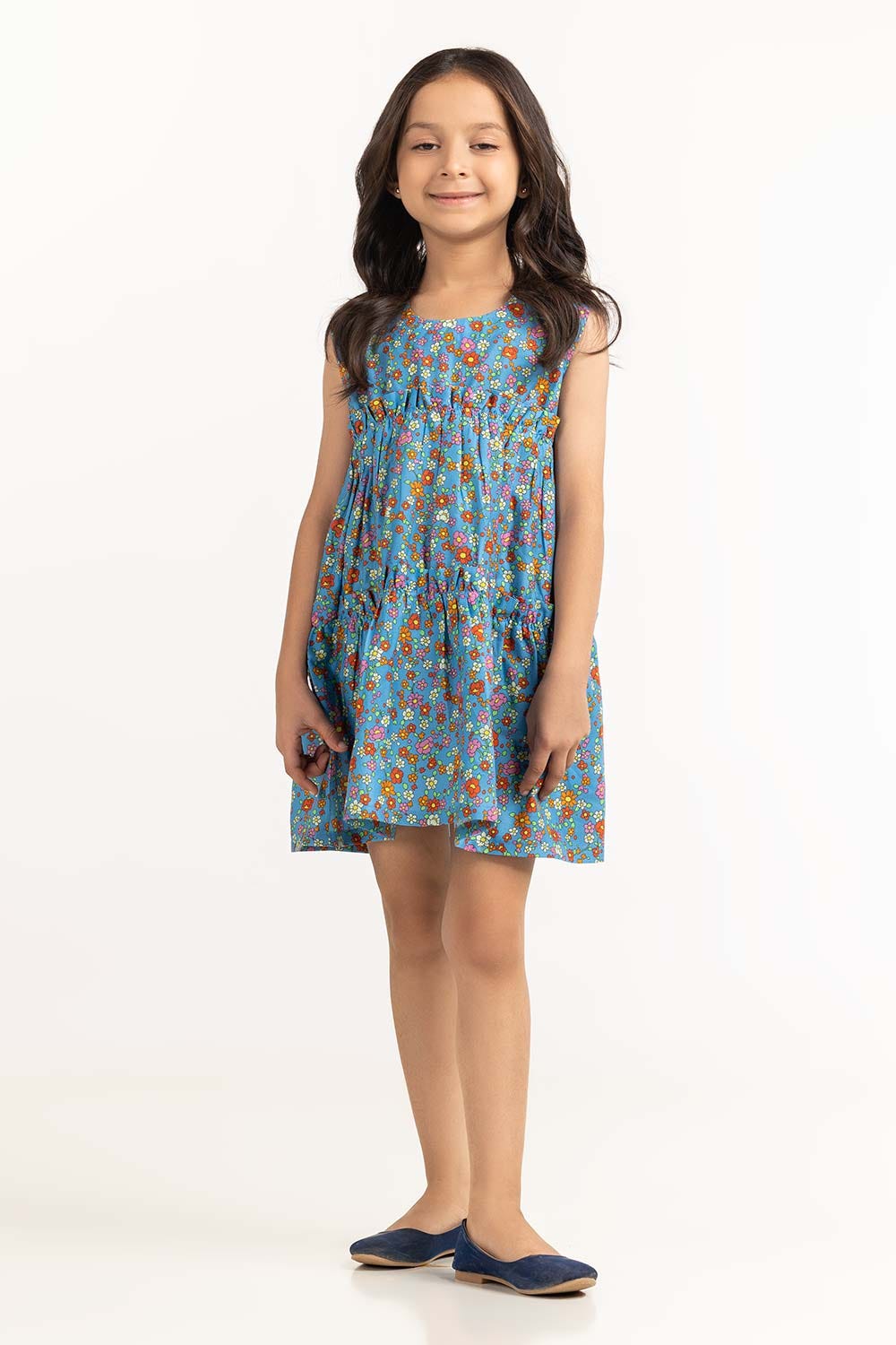 Toddler Girl Blue Blouse 231-617-406