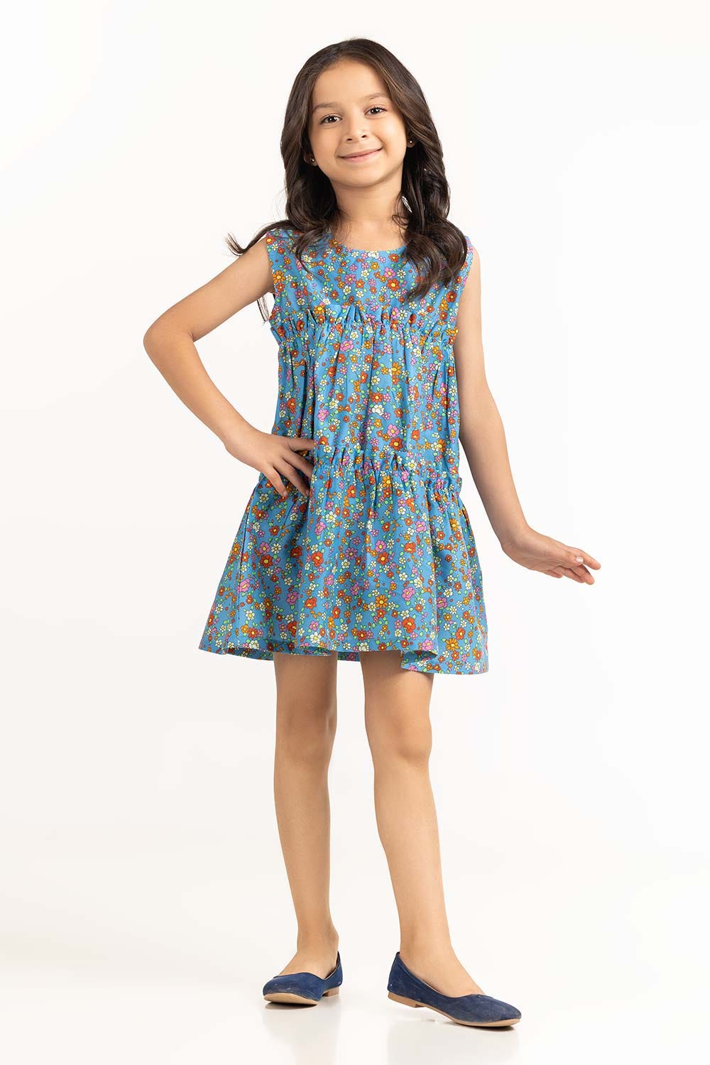 Toddler Girl Blue Blouse 231-617-406